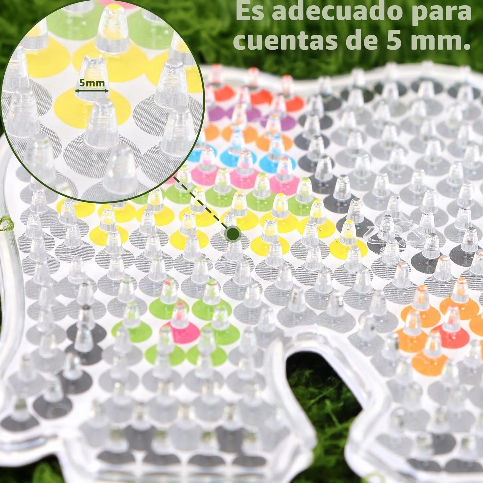 Placas de cuentas para planchar 5 mm transparentes 20 tarjetas de diseño colores niños
