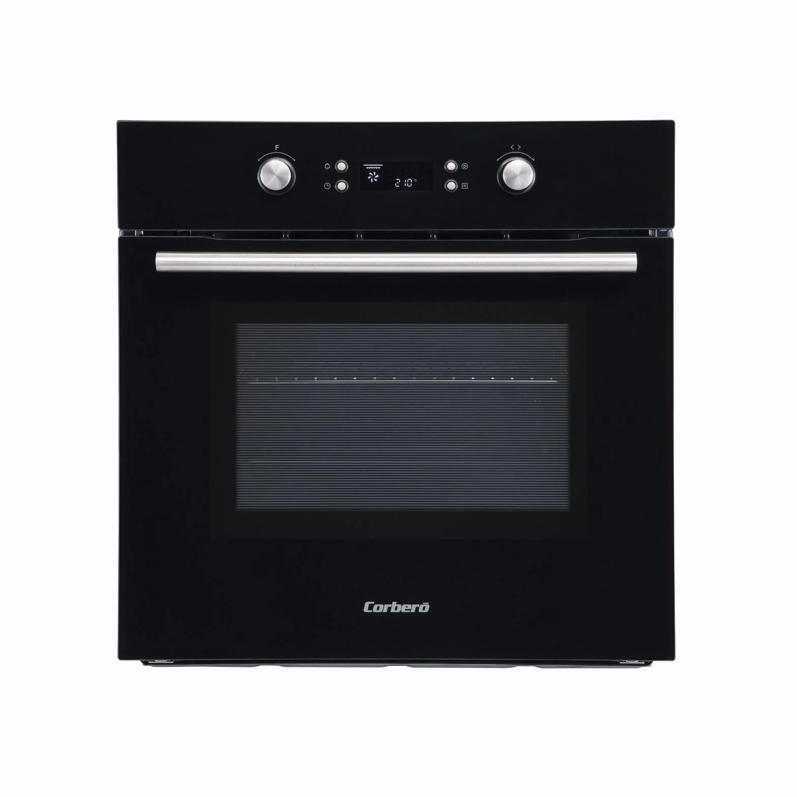 Corberó Horno Pirolítico Multifunción 65L 3200W 8 Programas Cristal Negro