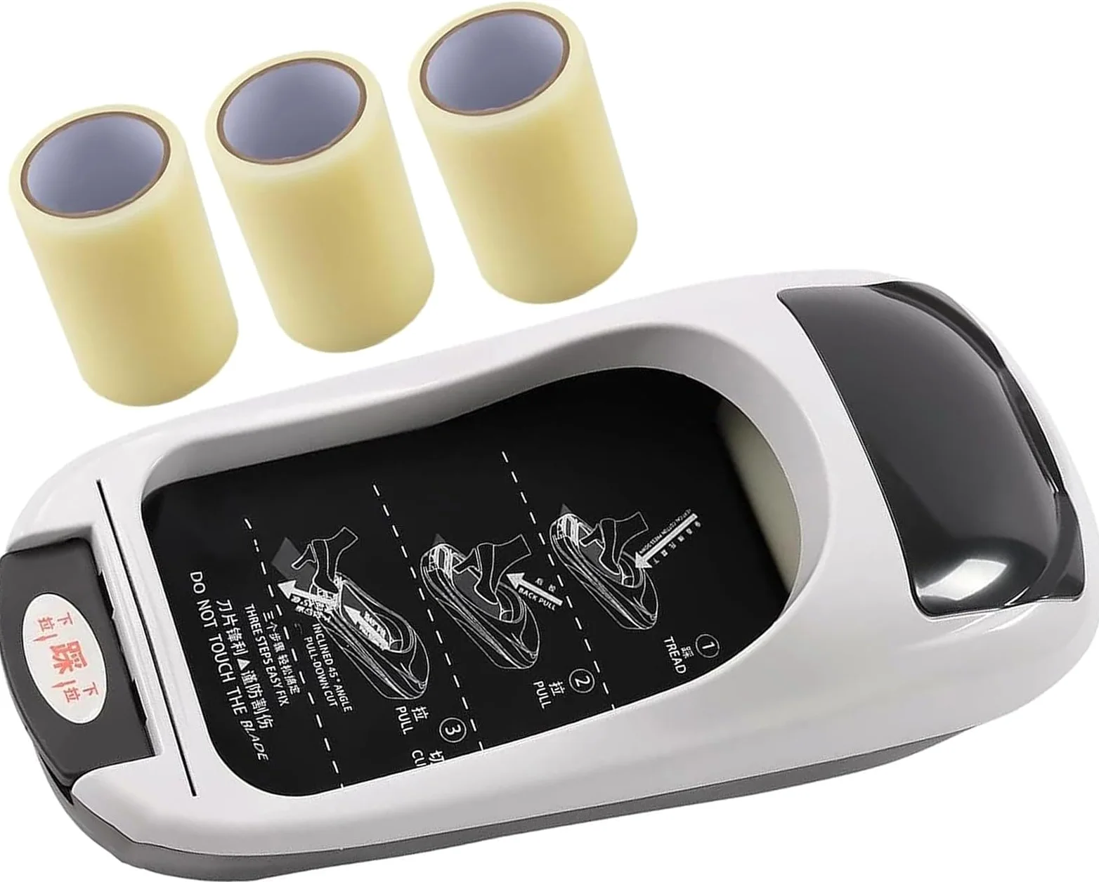 Dispensador PortáTil de Cubrezapatos Desechables con 3 Rollos de Recambio para Hogar, Oficina y Laboratorio