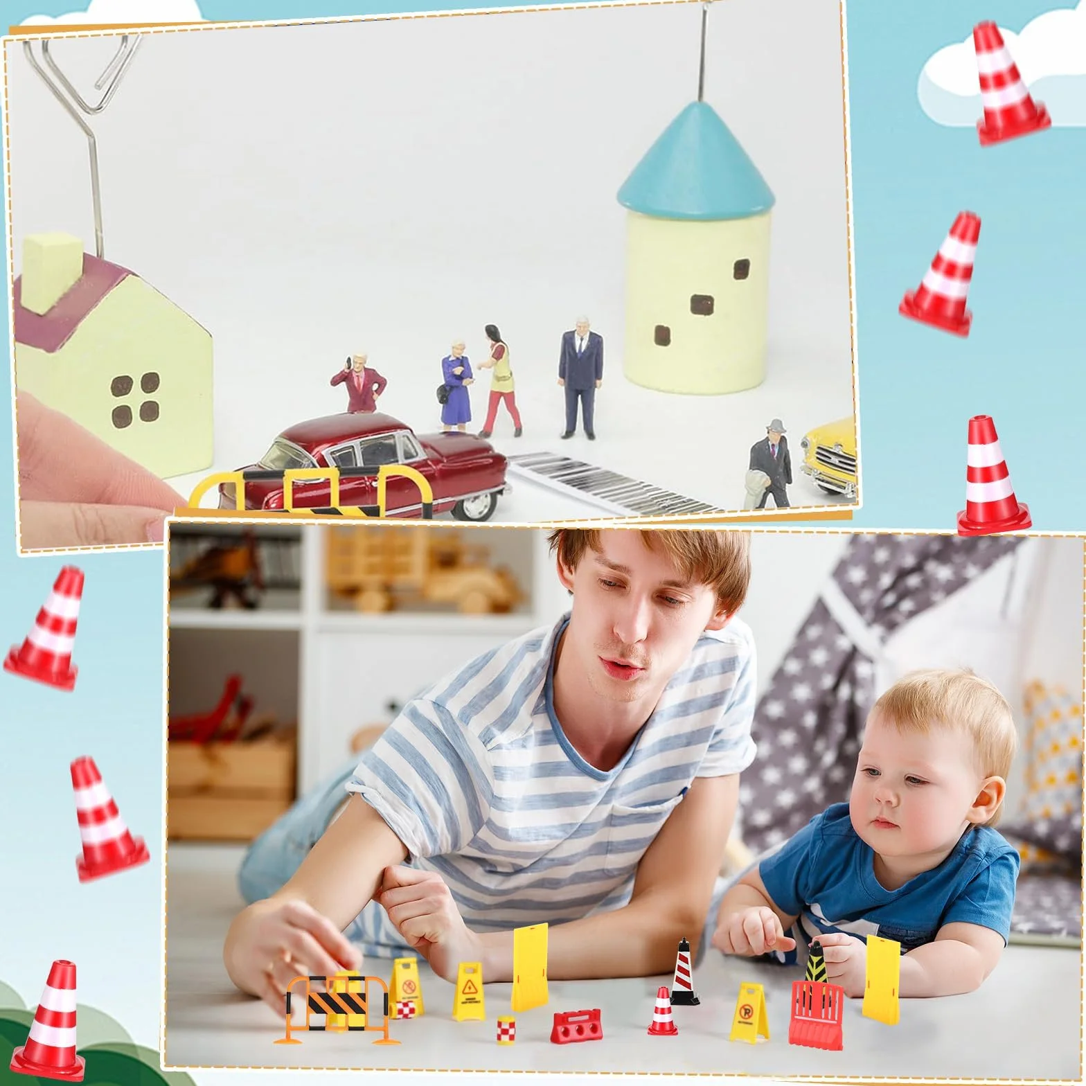 Señales de Tráfico para Niños, Juego de Juguetes Educativos, 24 Piezas