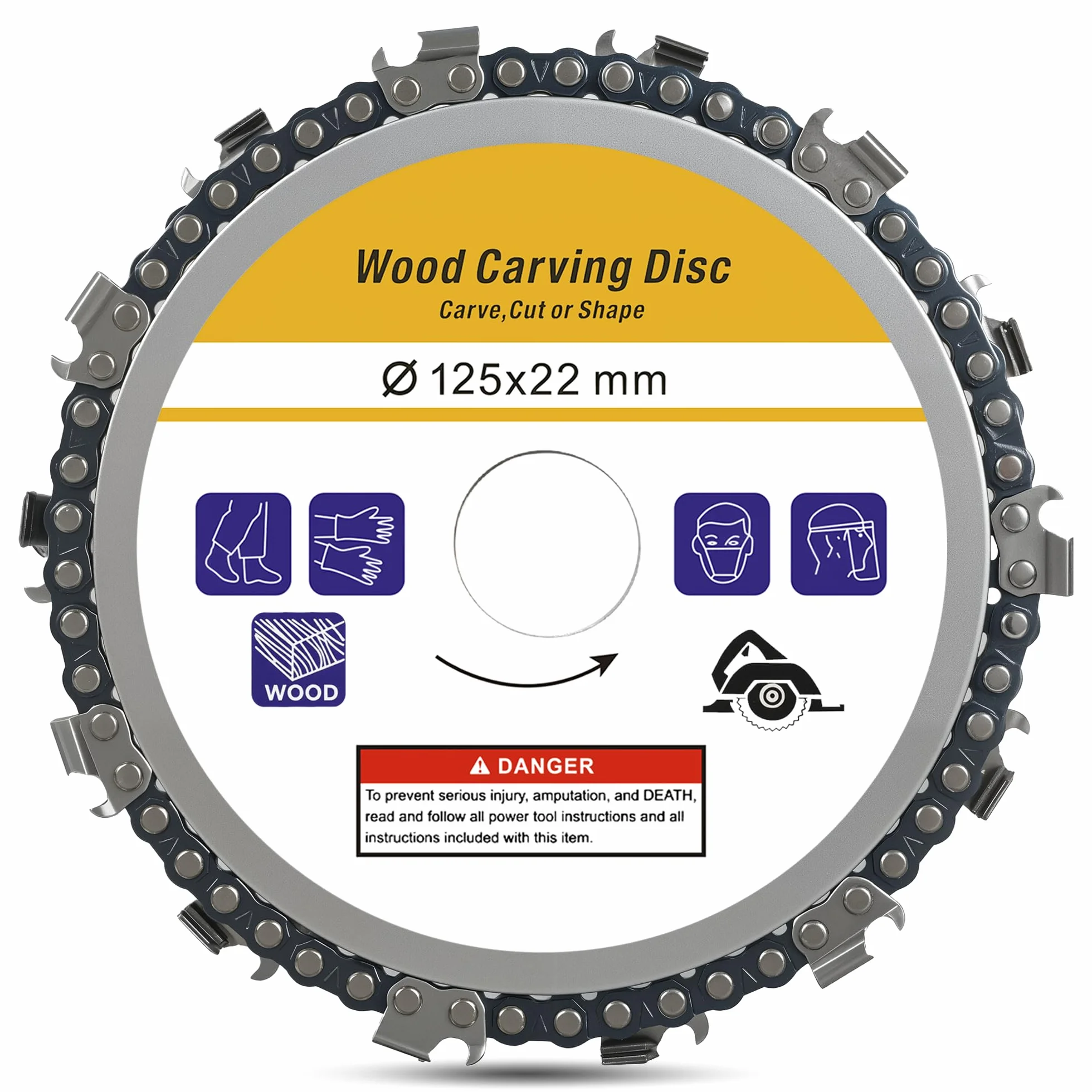1 disco abrasivo de madera de 125 mm, disco de raspela, disco para tallar madera, fresadora, fresadora de madera, fresadora de raíces, disco flexible, fresadora de troncos, fresado, tallado