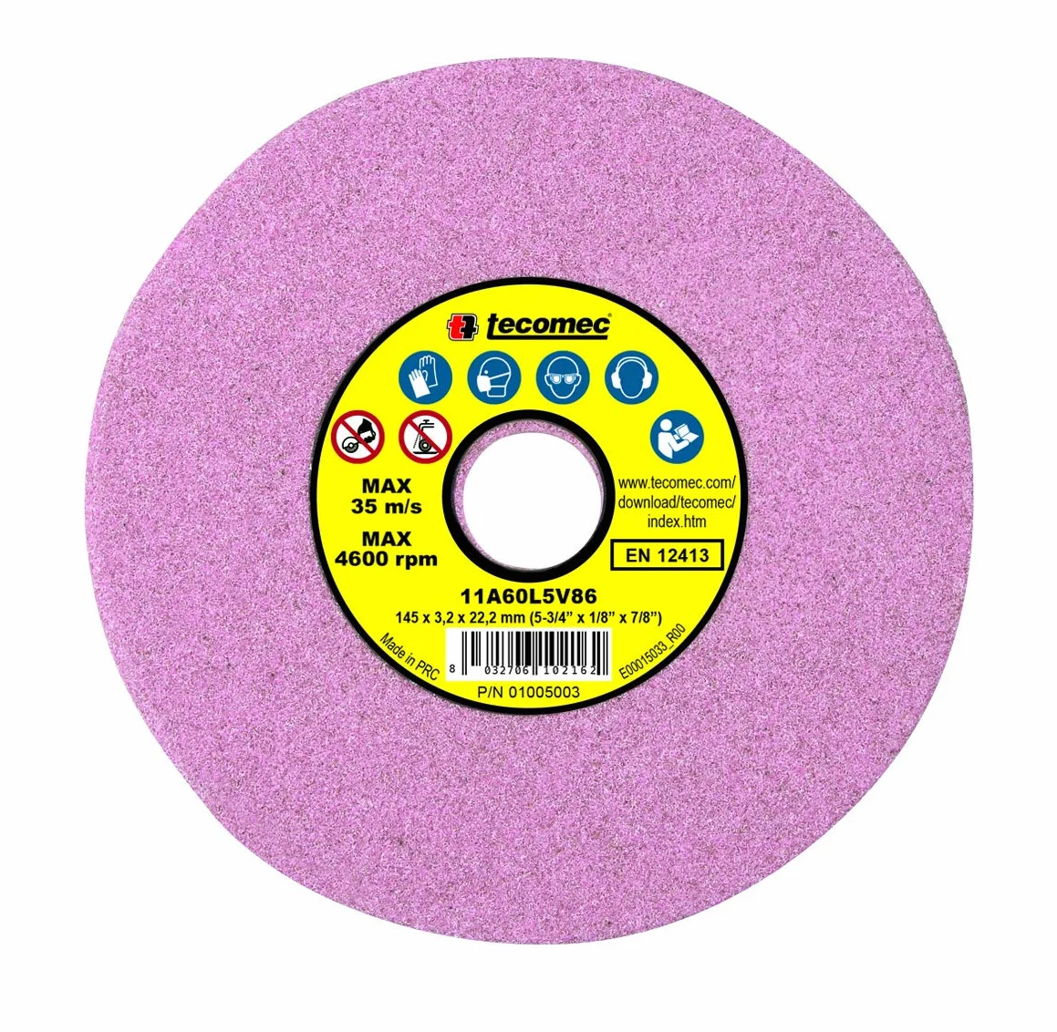 Tecomec 01005003 Muela para afiladora Super Star-Compact-Jollyevo-Jolly, Coral