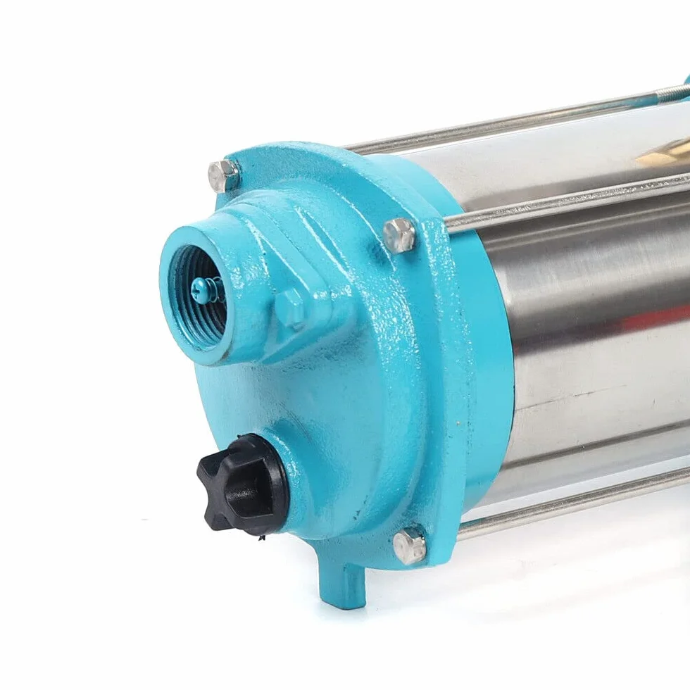 Bomba centrífuga de 1300 W, bomba automática de agua doméstica, interruptor de presión, bomba de jardín, 4000 L/h, IP44, con interruptor de presión, manómetro, Azul