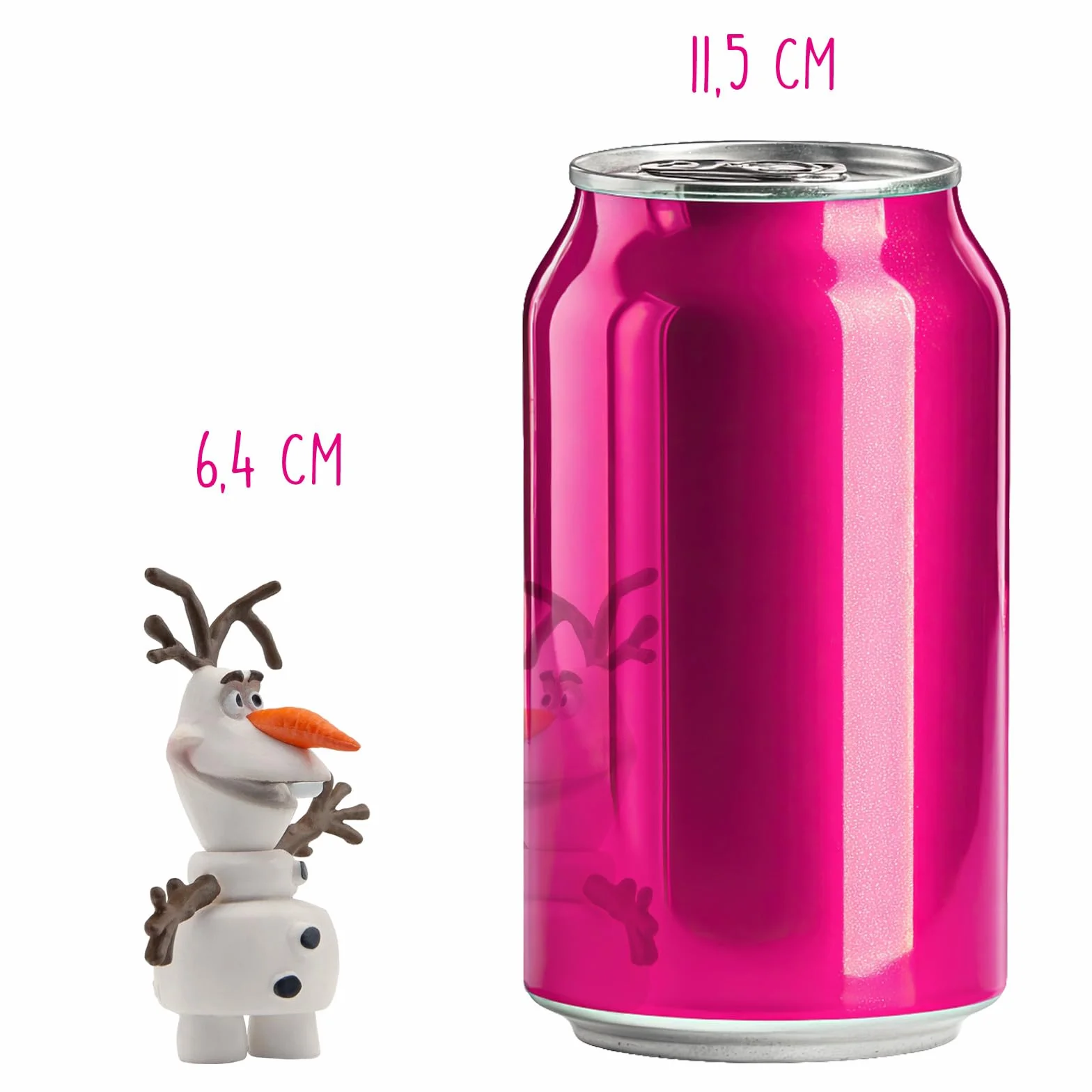 Bullyland Figura de Juego Walt Disney La Reina del Hielo Olaf 4,5 cm Pintada a Mano sin PVC