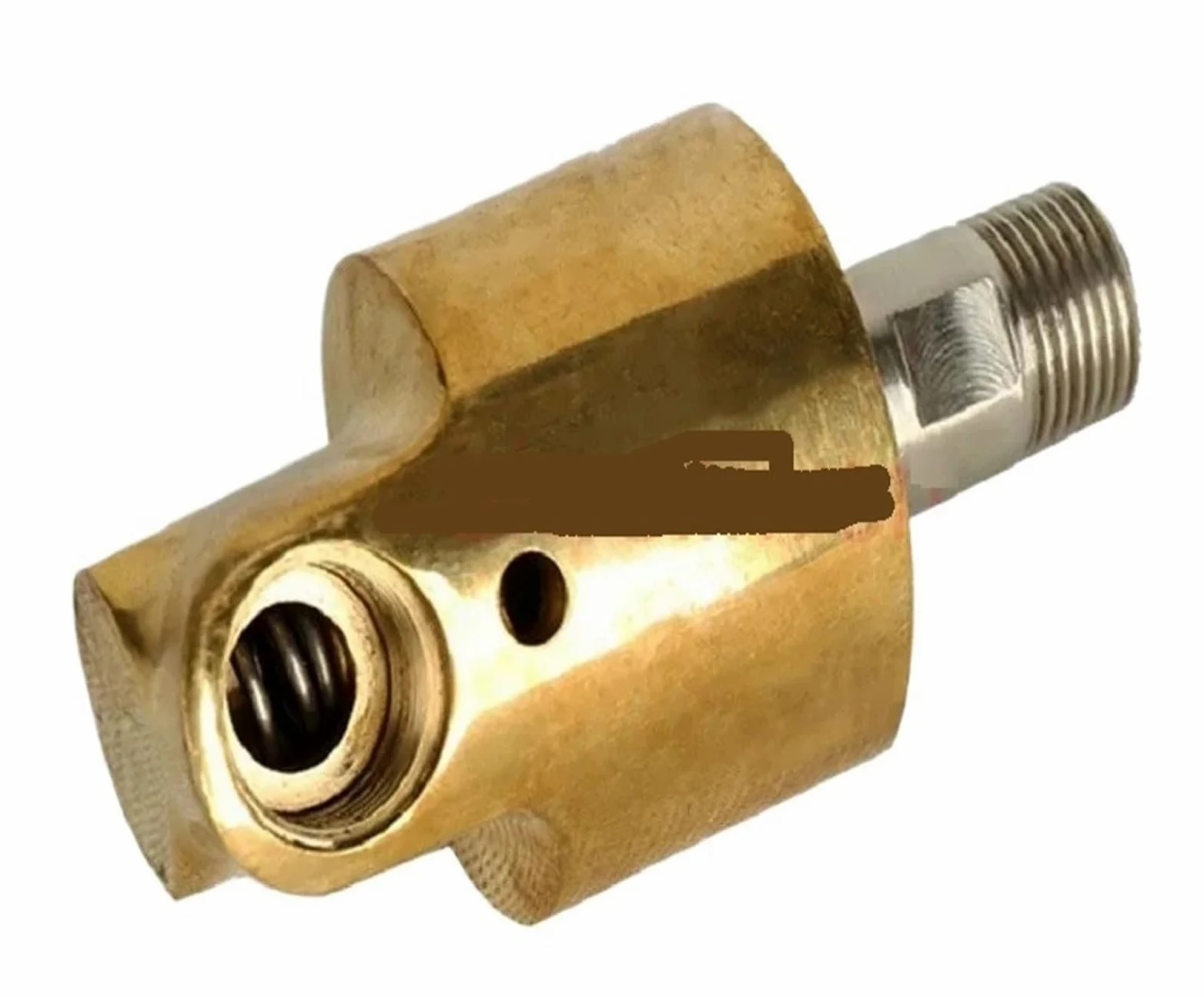 Junta giratoria HD10 DN10 de 3/8 pulgadas, junta giratoria 360, acoplamiento giratorio de agua, aire y aceite, conector universal de pulverización, Unión de rotación de latón(Right Thread)