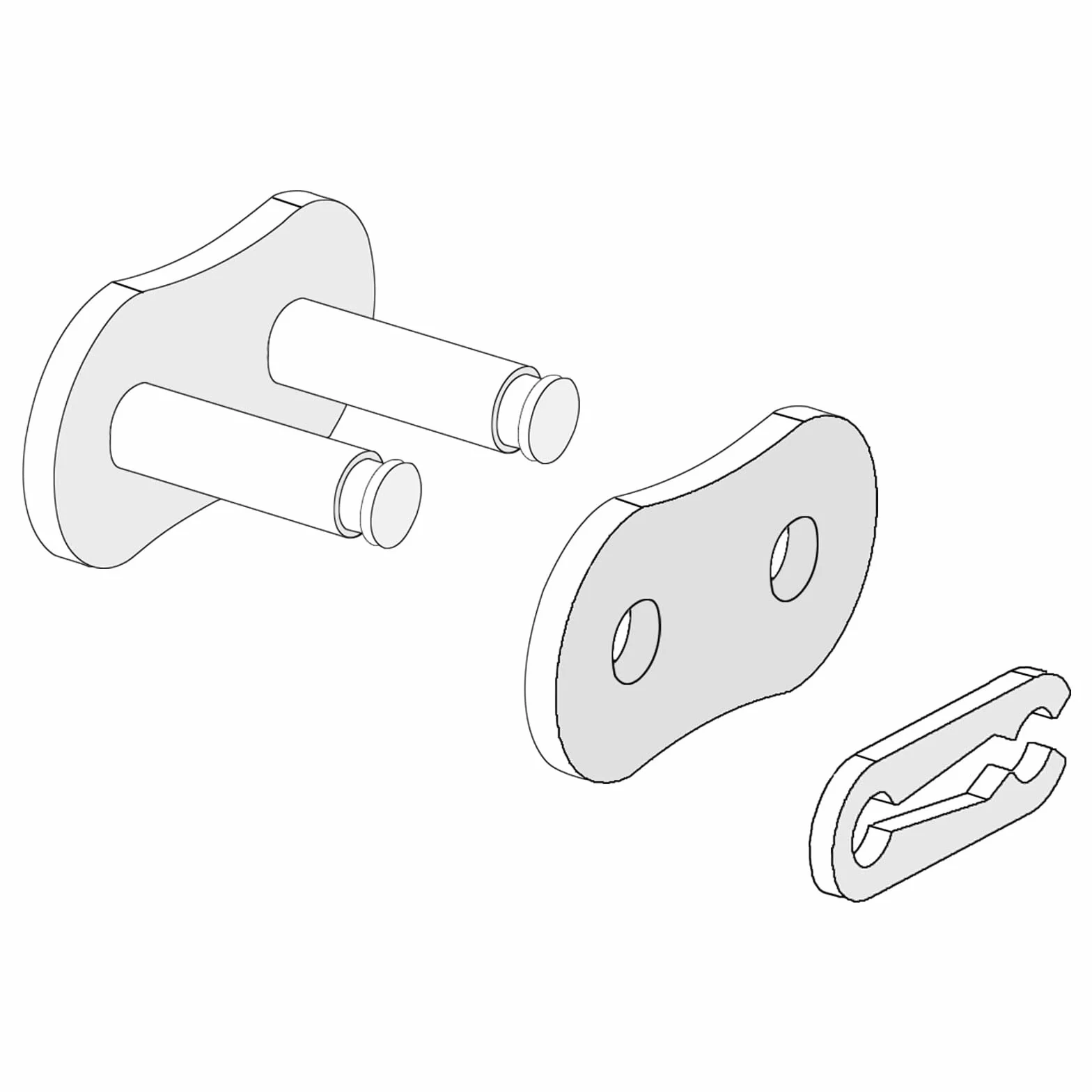 Cadena Maestro Conector Enlace Rodillo 5/8" Paso Acero Inoxidable 10A