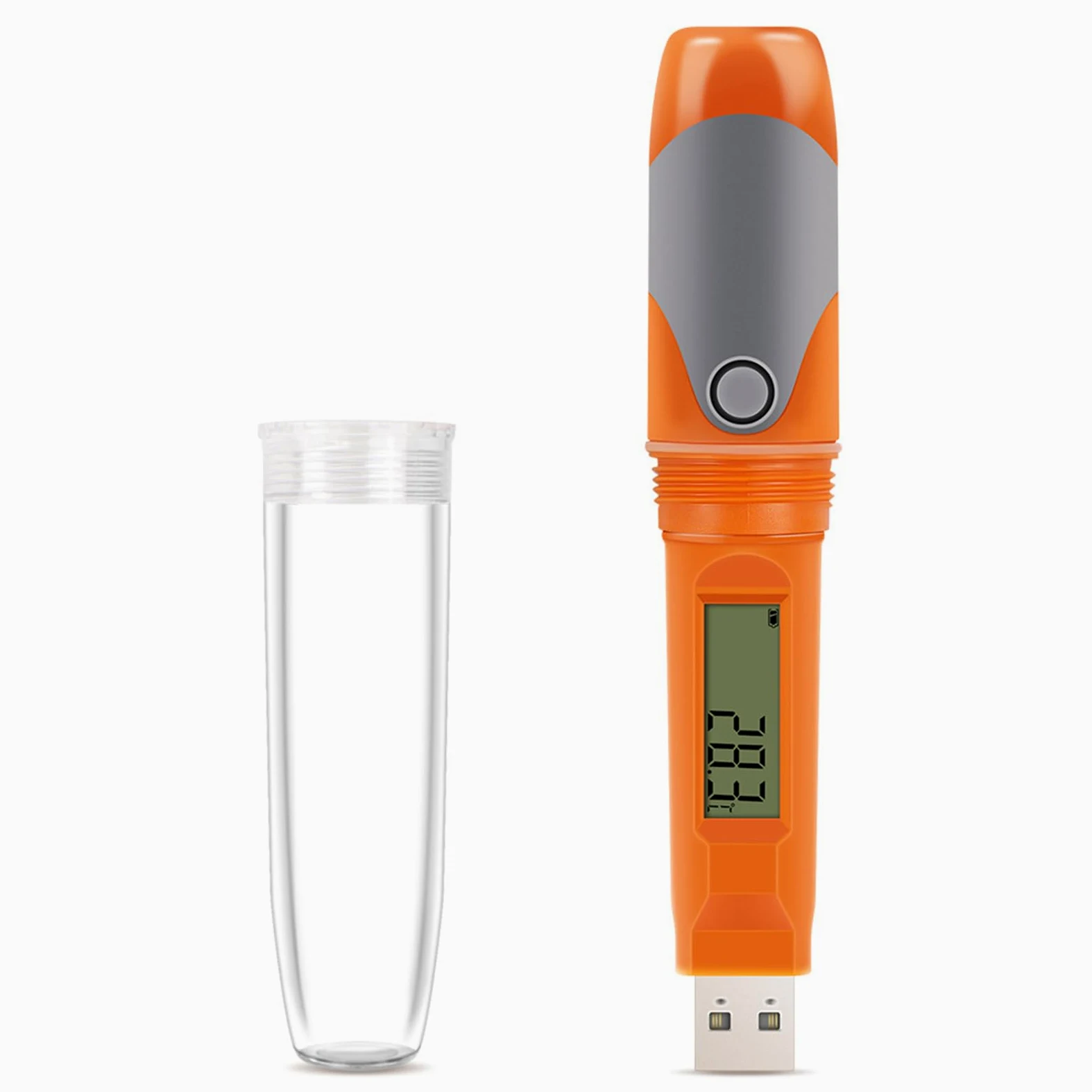 Registrador profesional de temperatura y humedad con 32000 puntos de datos para almacenamiento de alimentos, farmacéutico, laboratorio, uso industrial, impermeable, termohigrómetro