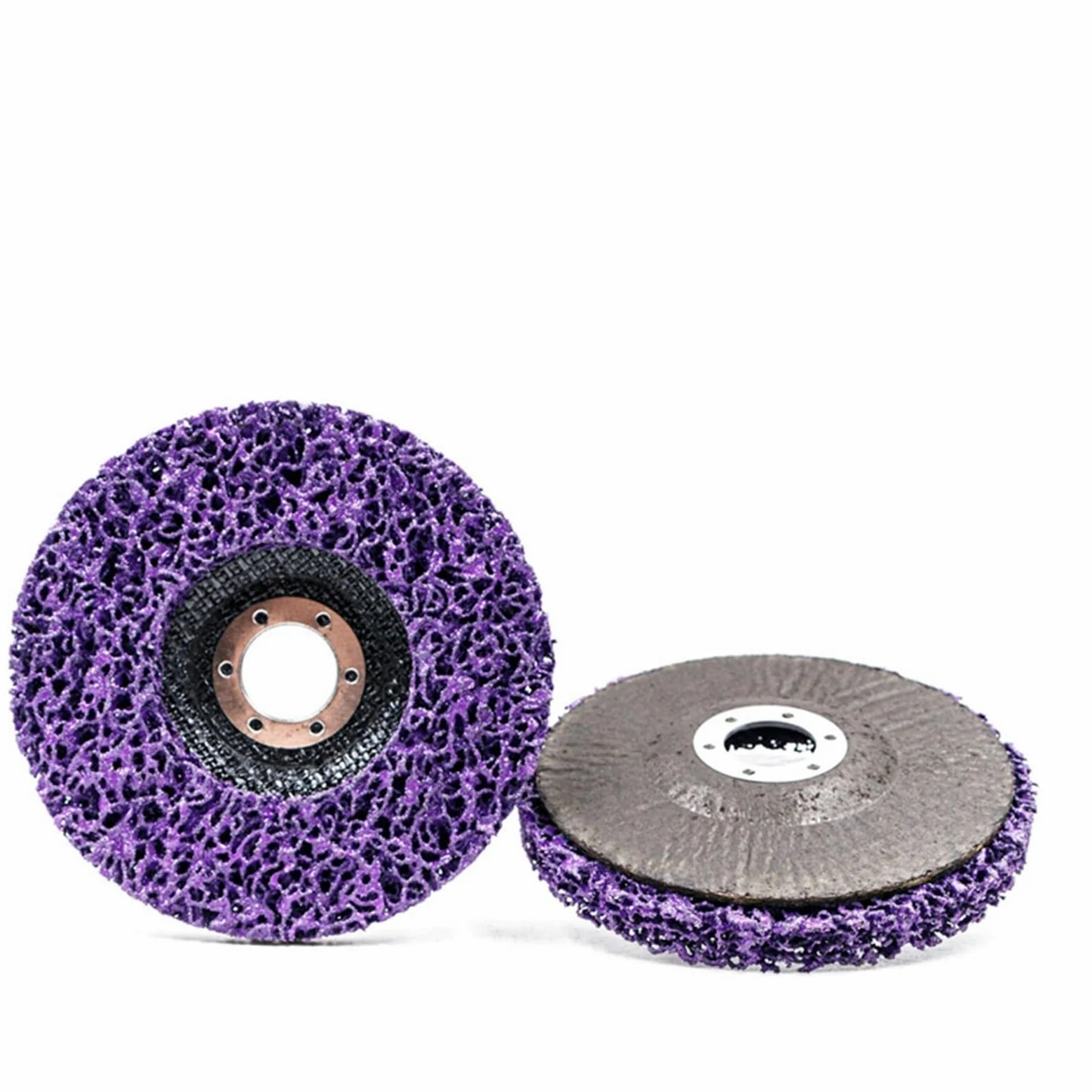 Rueda de Pulido, Discos de Aletas Discos de Tira Rueda de Pelado Amoladoras Angulares Disco Rueda Abrasiva Quitar Pintura Eliminación de Óxido Limpiar/Purple/8Pcs_100X16Mm