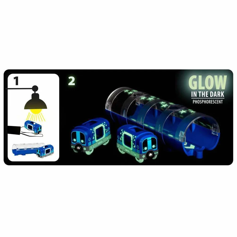 BRIO World Set de Metro y Túnel, Tren Juguete, Juguetes Niños 3 Años, Juegos Educativos