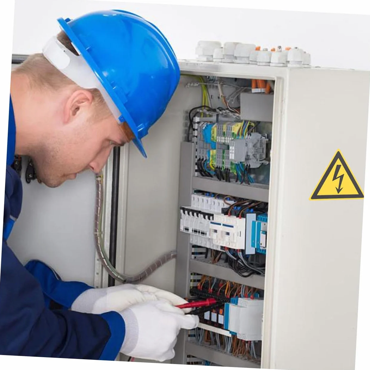 Pegatinas de Precaución Descargas Eléctricas Papel Resistente Superficie Lisa 25 Hojas