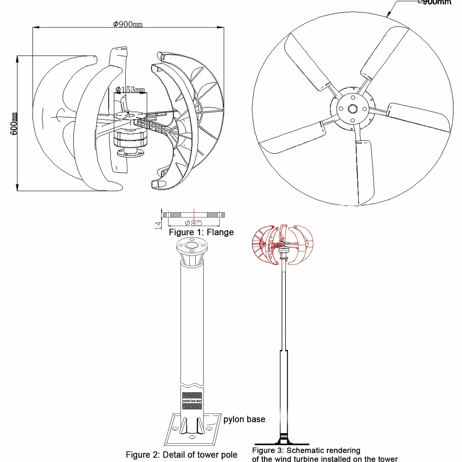 Aerogenerador 3000W Generador Viento,Turbina Eólica Vertical Kit con Controlador 5 Cuchillas Ajuste Automático De Dirección Viento,Para Barcos Terrazas Cabañas O Hogar,White-12V