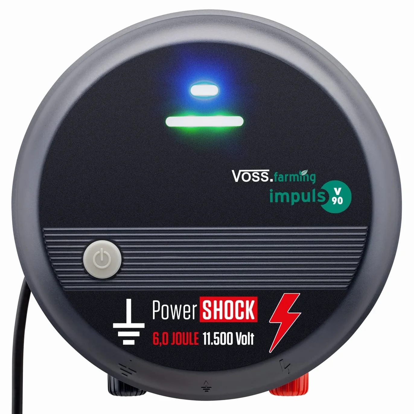 VOSS.farming Pastor eléctrico V90, Electrificador de cercados 230V, versátil y Potente, Apto para cercados Largos
