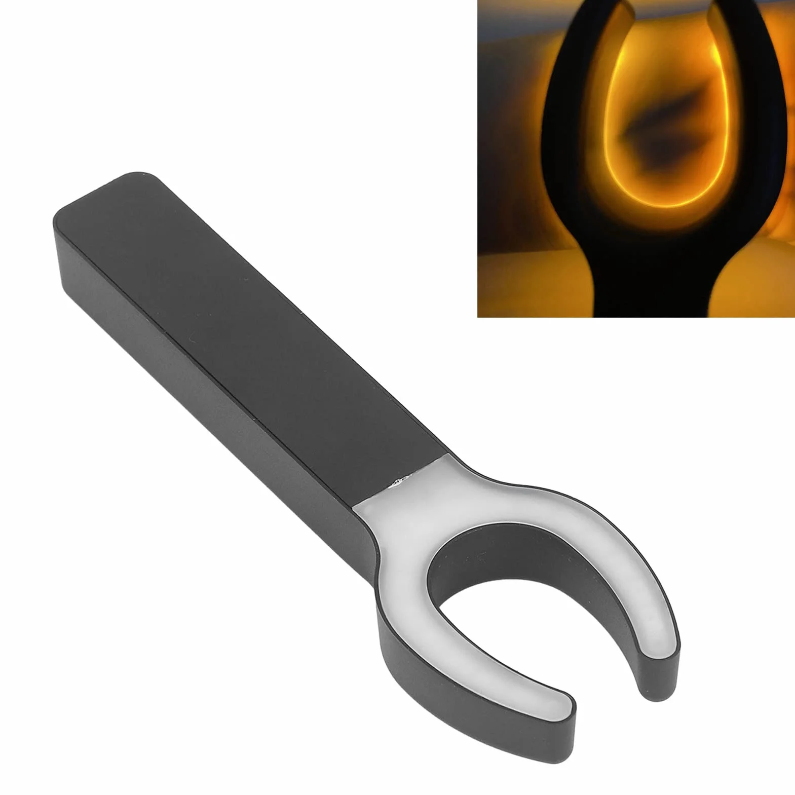 Cryfokt Buscador de Venas LED, Transiluminador de Luz Amarilla USB Recargable Lámpara Localizadora del Visor de Venas Infrarrojos de Mano Instrumento de Visualización Vascular