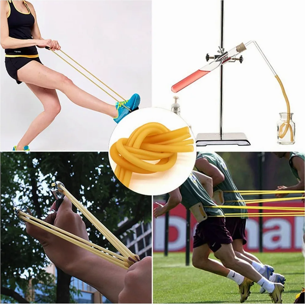 1/5M ID 1,6 1,8 2 3 4 5 6 7 9 10 12 Mm mangueras de goma de látex natural tubo médico quirúrgico elástico de alta resistencia tirachinas catapulta(5 meters,Id 12mm X Od 17mm)