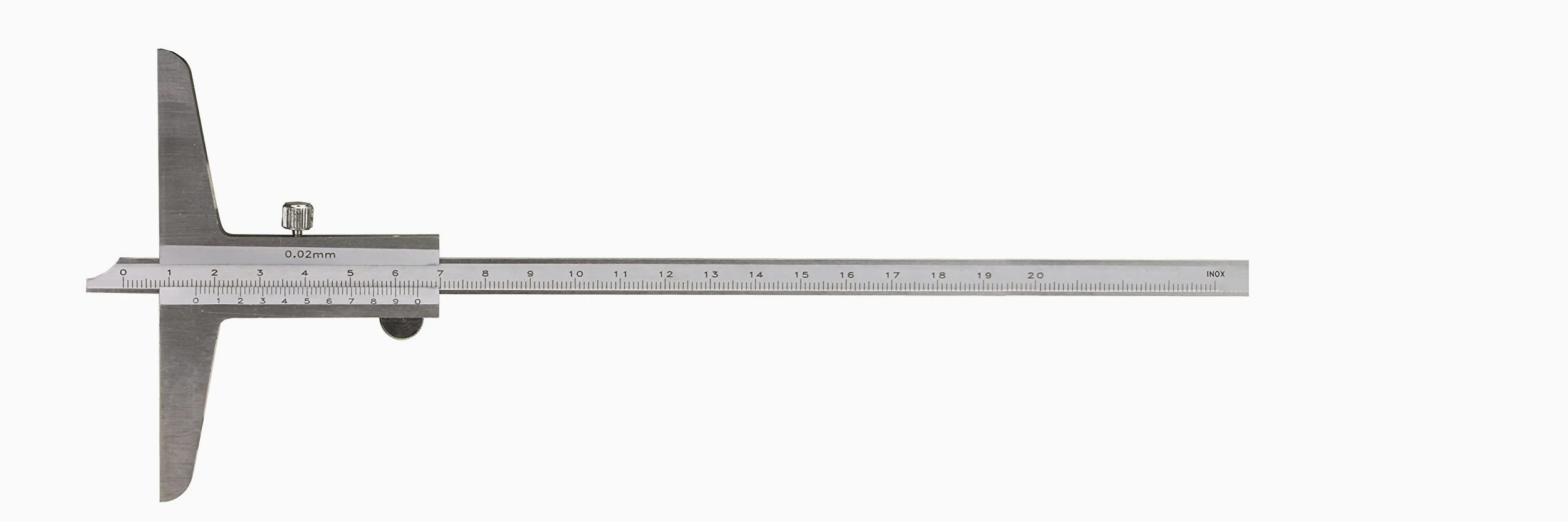 CNC QUALITÄT Calibre de profundidad – Rango de medición 500 mm – Lectura 0,02 mm – DIN862