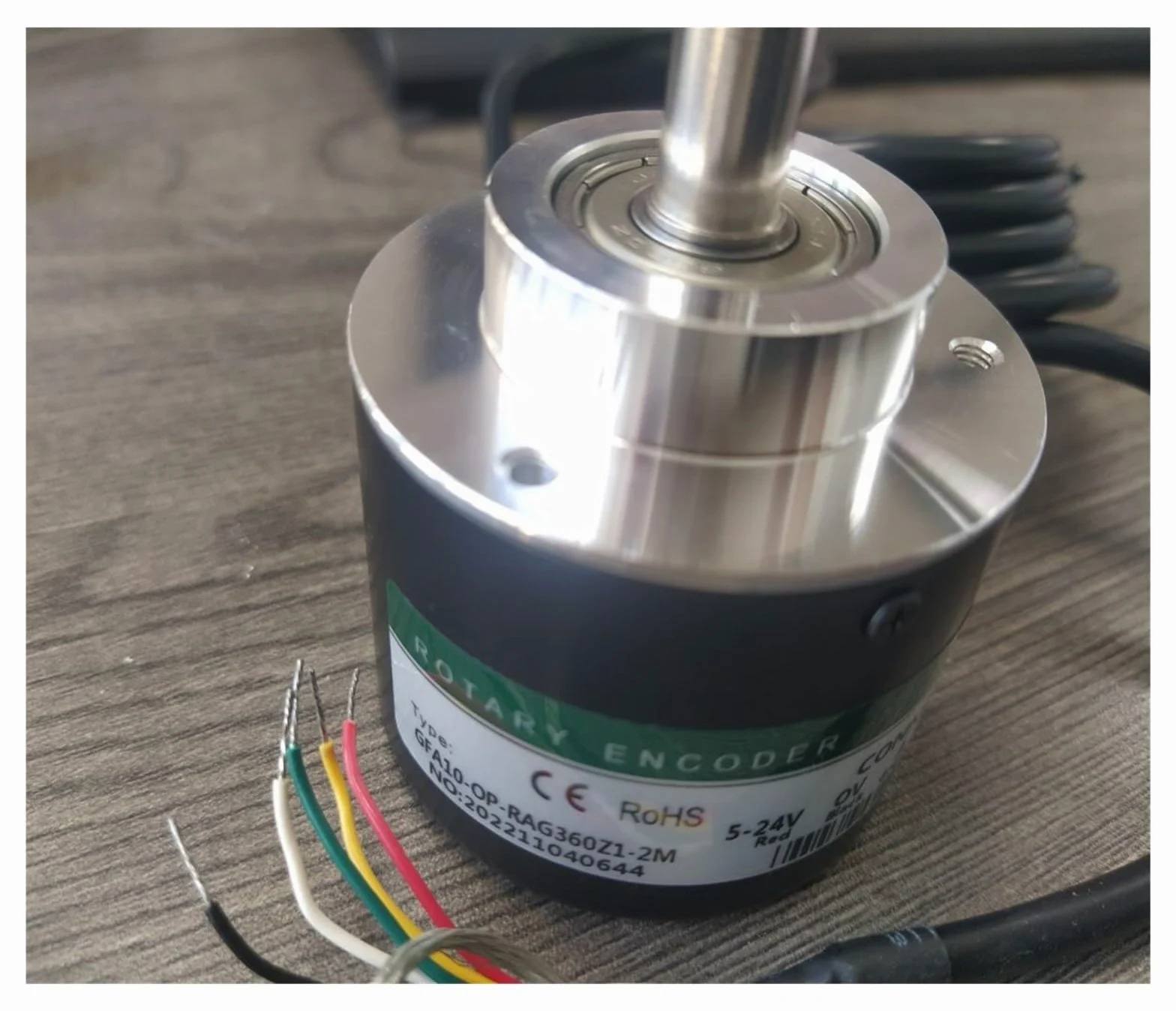 Encoder Rotatorio, Codificador Incremental Fotoeléctrico 5810 Diámetro Exterior 58 Mm Diámetro Del Eje 10 Mm 100-2500 Pulso(2000PPR)