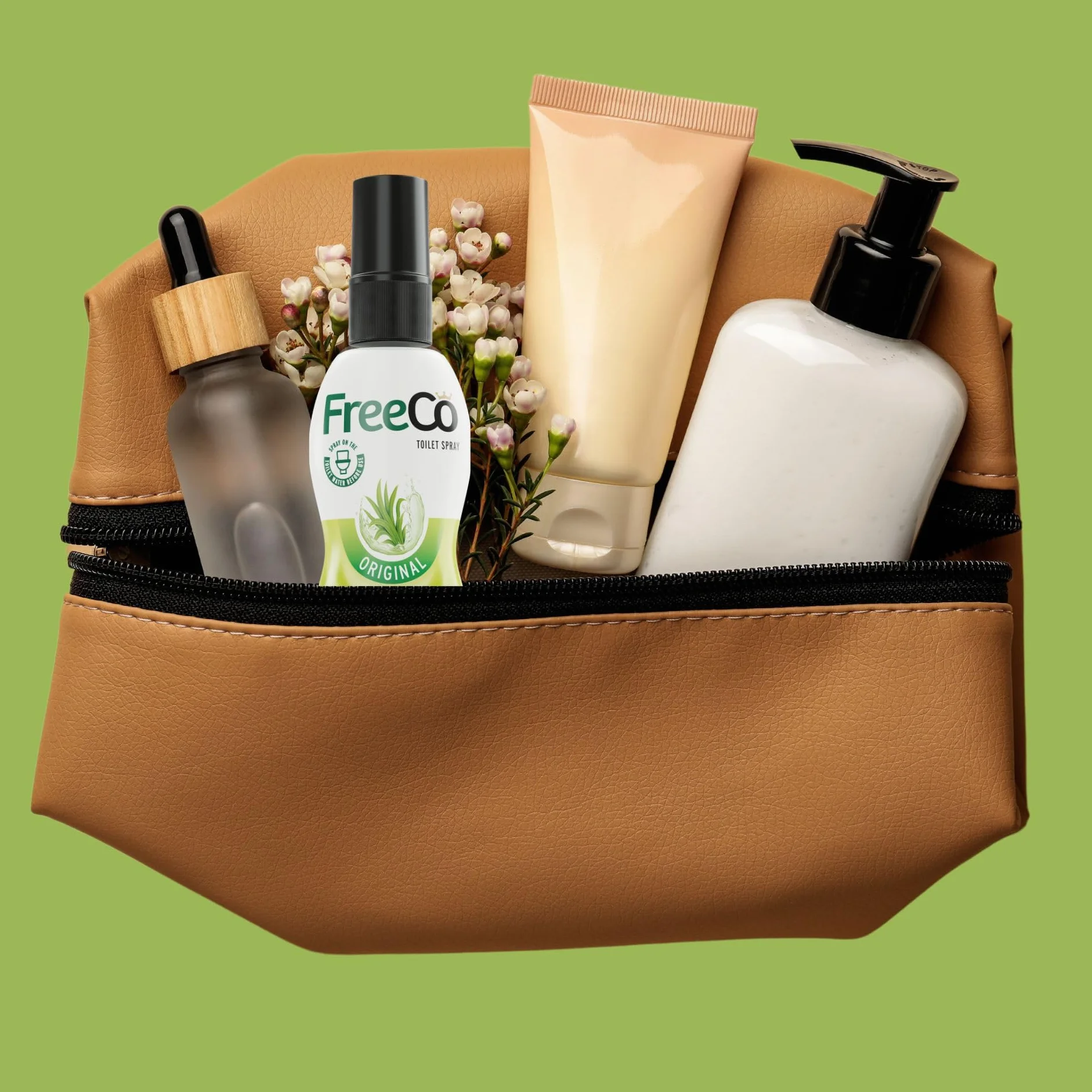 Freeco Bloqueador de Olores WC Spray Natural Neutraliza Malos Olores Frescura Duradera Aroma Cítrico 60ml