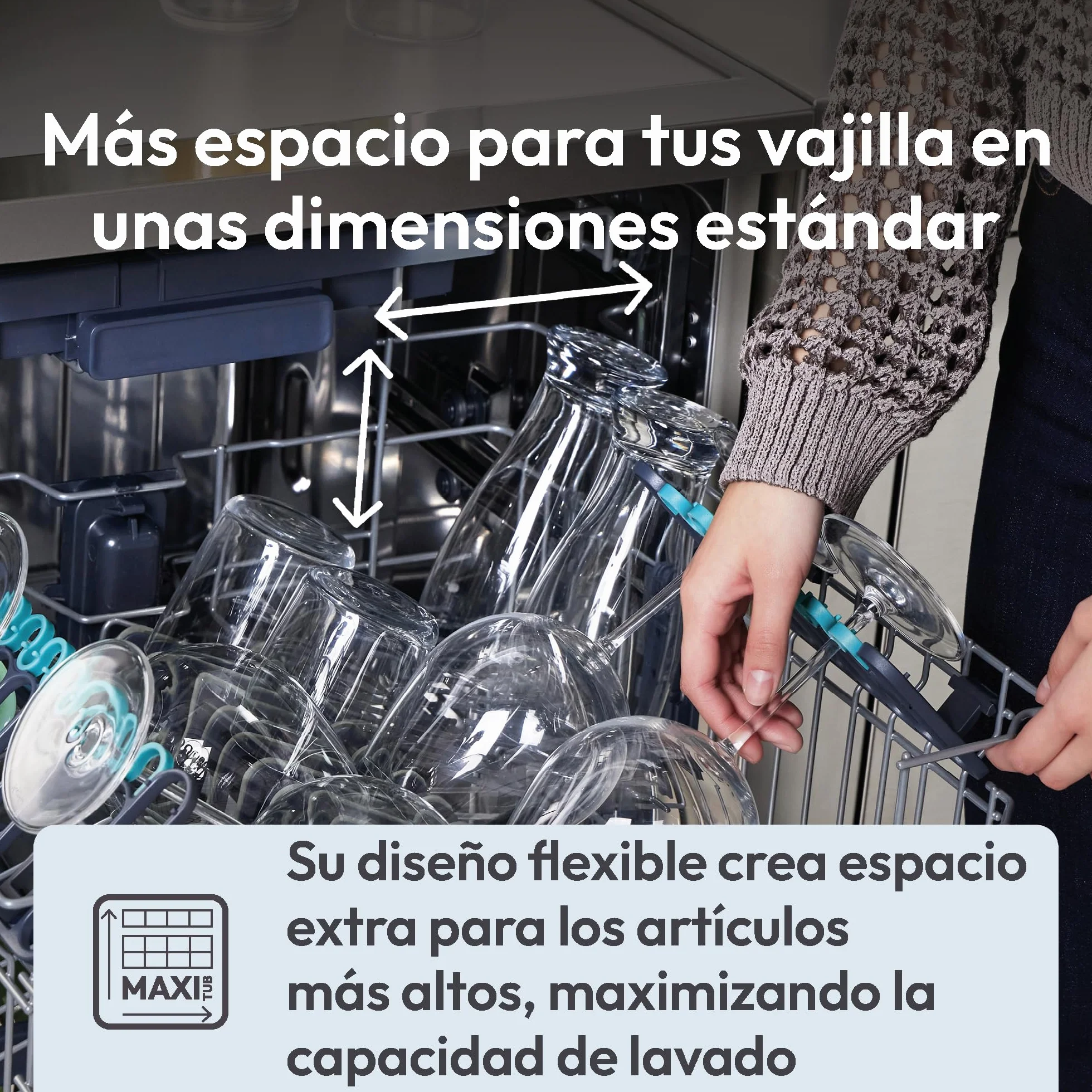 Candy Rápido CF 5C7F1X Lavavajillas 60 cm 15 Servicios WIFI Motor Inverter Inox