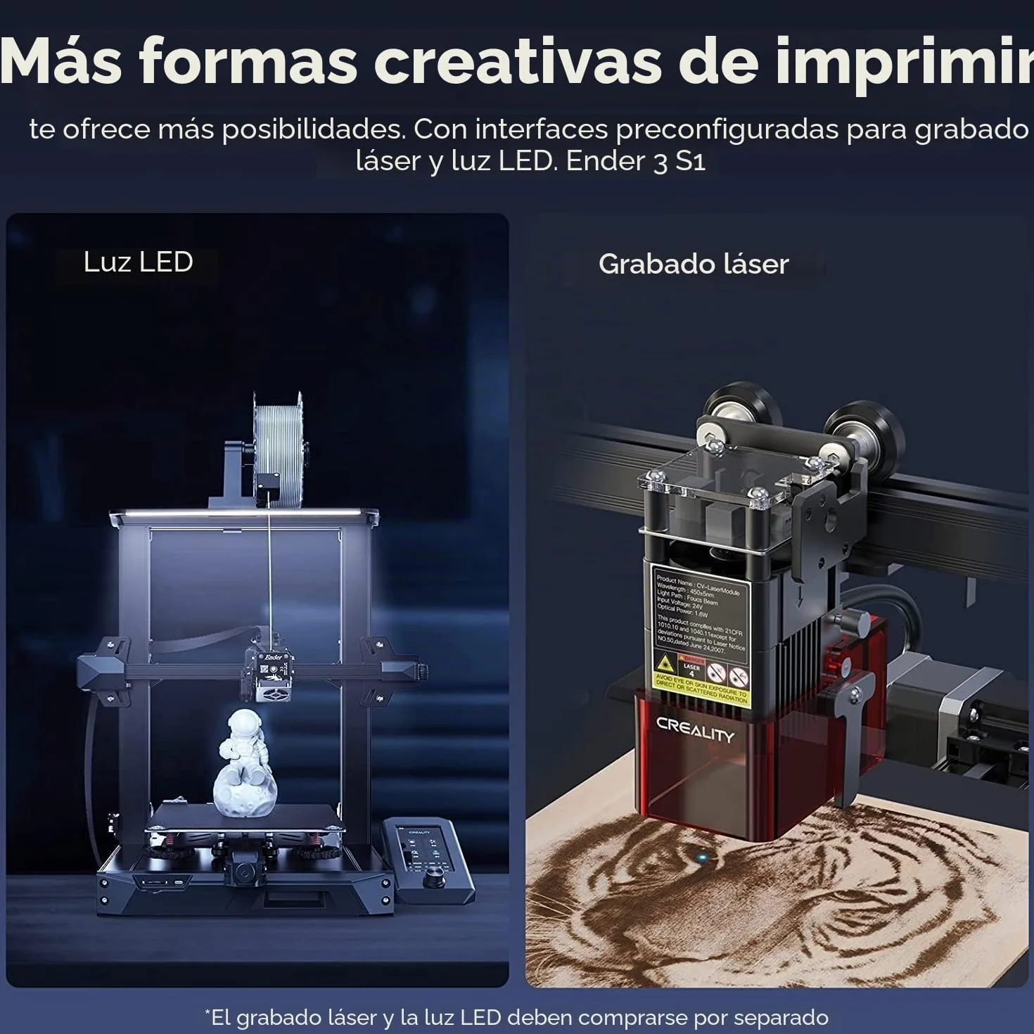 Creality CR-Scan Ferret 3D Scanner, Portátil Escáner 3D para Impresora 3D, Velocidad de escaneo de 30 FPS Precisión de 0,1 mm A Todo Color para teléfono Android PC Win 10/11