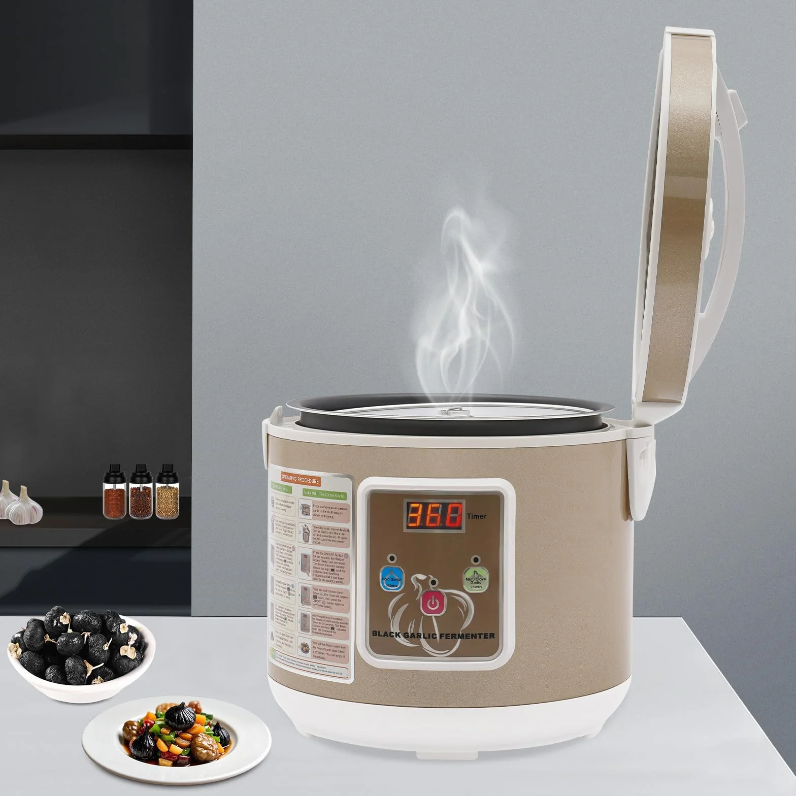 Fermentadora de ajo negro 5 litros - Yogurtera y fermentos para kimchi, natto, vino, vinagre