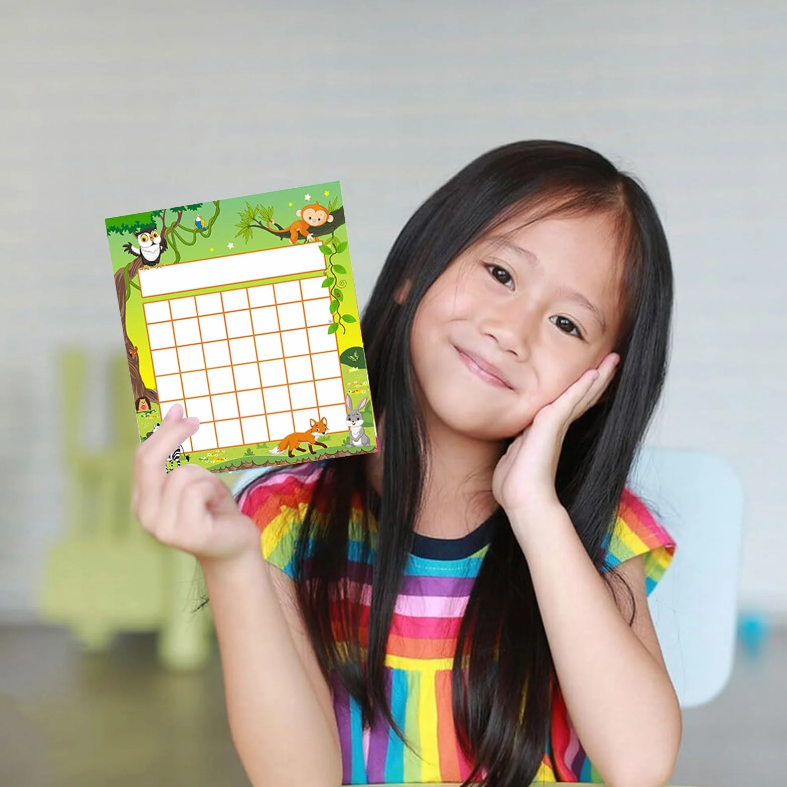 Gráficos de Incentivos para el Aula, Tablero de Recompensas para Niños, con 480 Pegatinas de Estrellas, 12 Piezas