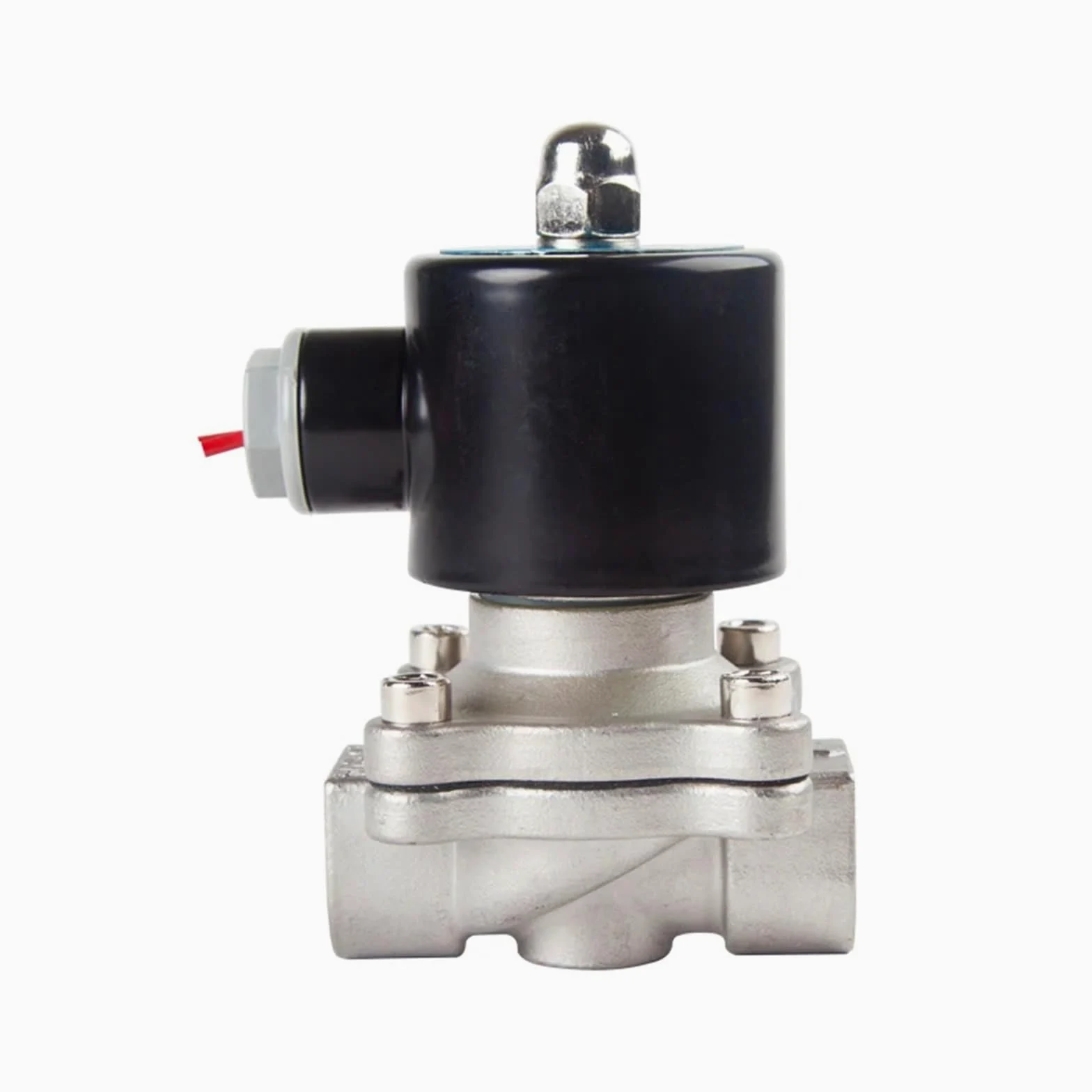 1/4"" 3/8" 1/2"" 3/4" 1"" 1-1/2" BSPT Hembra 12V 24V 110V 220V 304 Electroválvula Eléctrica de Acero Inoxidable Normalmente Cerrado Neumático 1.25 Pulgada(BSPT FEMALE-DC12V,0.75 pulgadas)