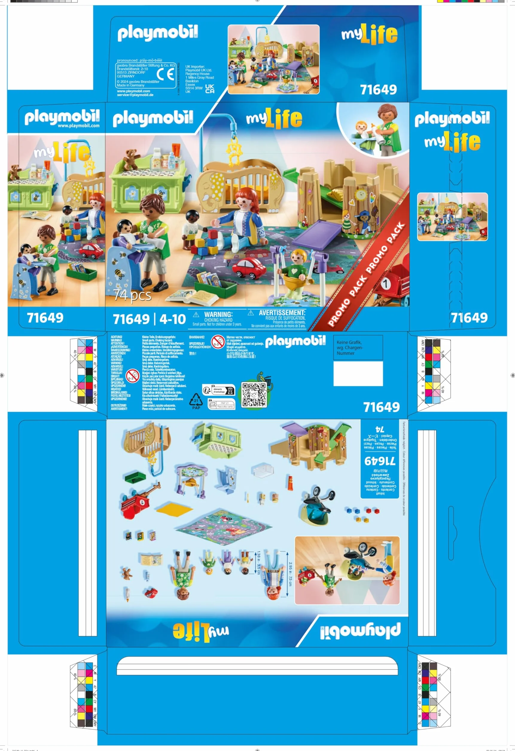 PLAYMOBIL MyLife Promo Pack 71649 Set Primera Infancia, 5 Figuras, Torre de Juegos, Tobogán, Accesorios, Juguetes para niños y niñas a Partir de 4 años