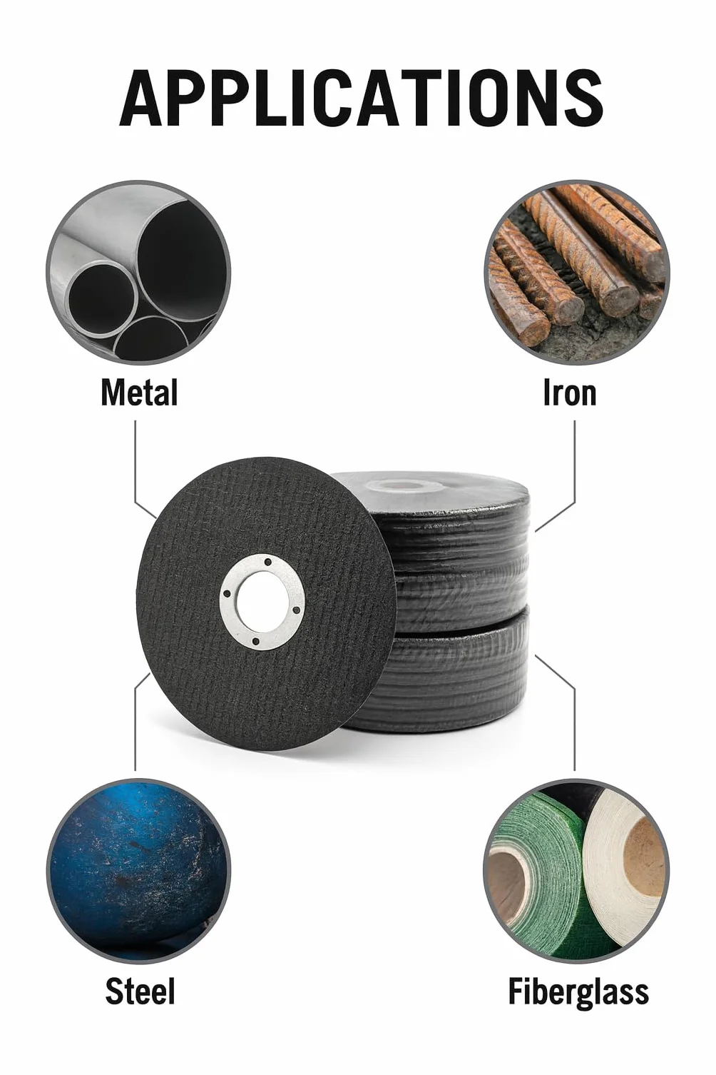 IMPORTIFY Discos de Corte para Amoladora Angular | Pack 250 Unidades | Uso Profesional | Metal, Acero e Inox | 1,2 mm (115 mm)