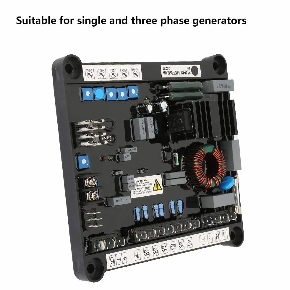 Regulador de tensión M40FA640A AVR Tarjeta de regulación automática de la tensión para accesorios para generadores de 1 y 3 etapas