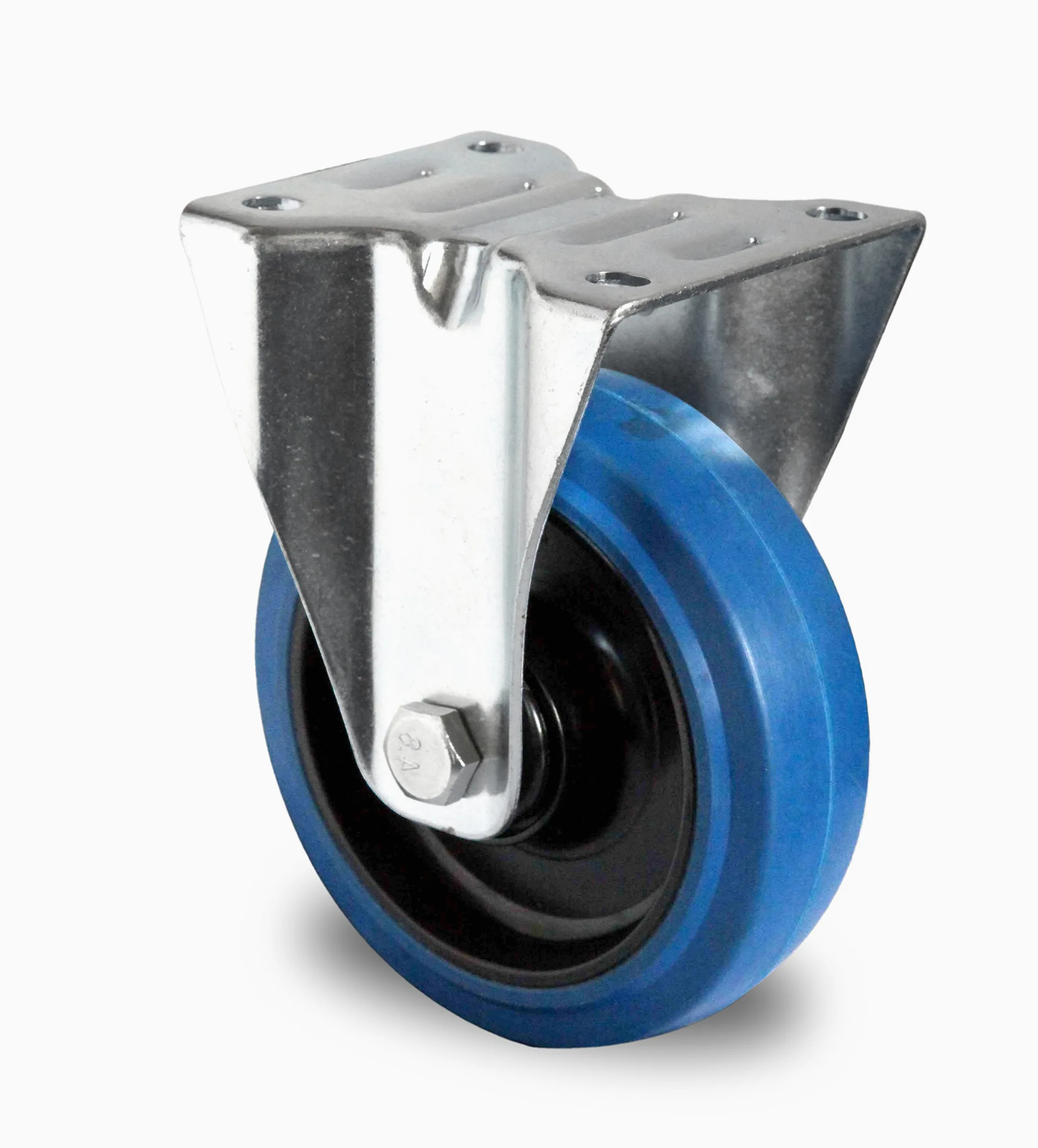 Bock/FS - Juego de ruedas giratorias (200 mm, 400 kg/rollo), color azul