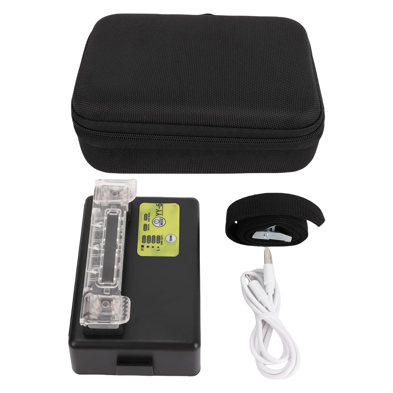 Keenso Empalmador de Fusión Calentador Externo Función Automática Ajustable para Empalme de Fibra óptica de Alta Eficiencia Aluminio 1 Unidad