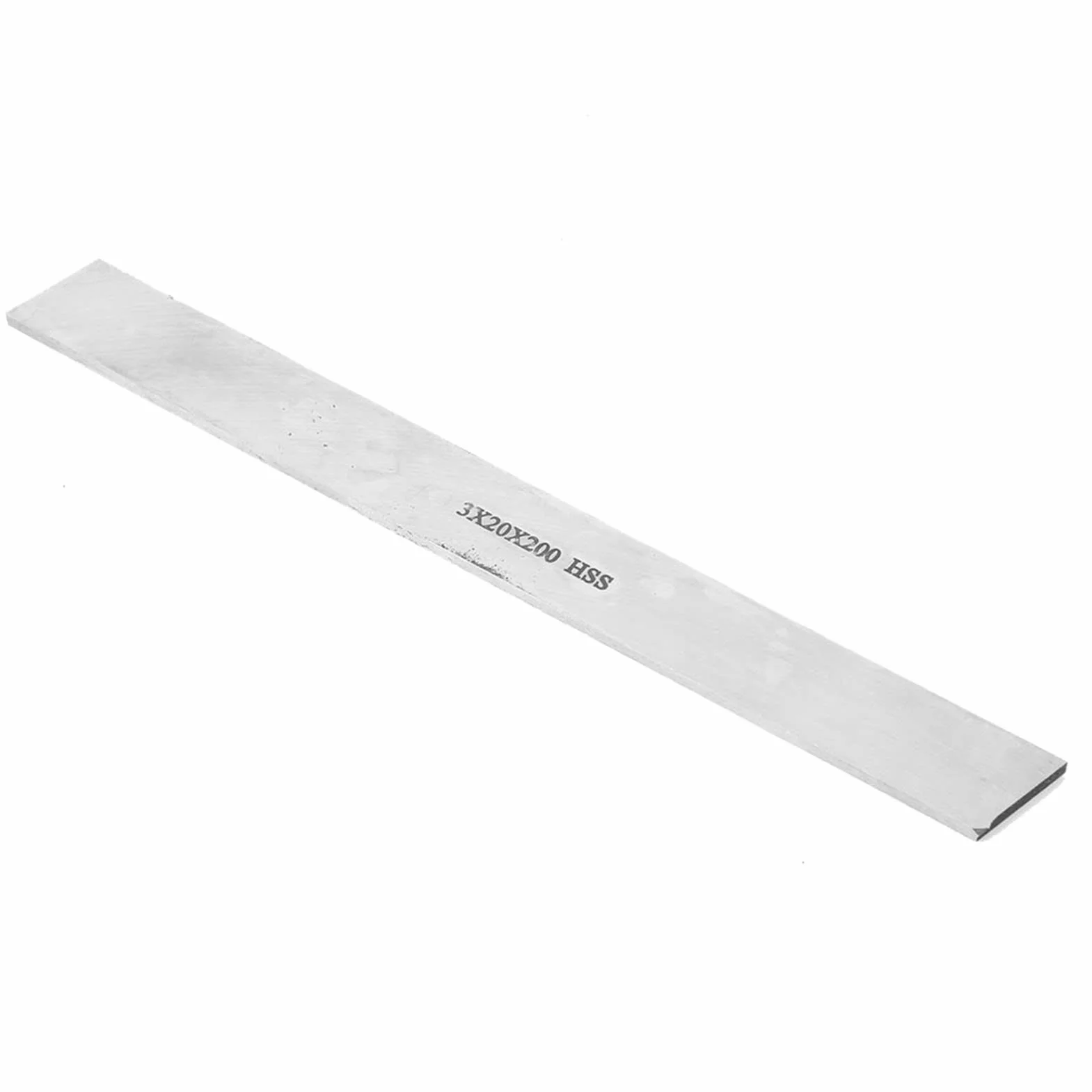 Herramienta de Torneado Acero Alta Velocidad Cuchillo Talla Barra Acero Blanca Cuadrada 20MM (3x20x200mm)