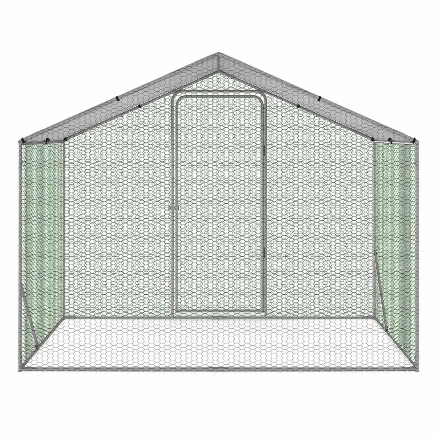 Corral para gallinas de 3 m² Acero galvanizado 2,20x1,4 m