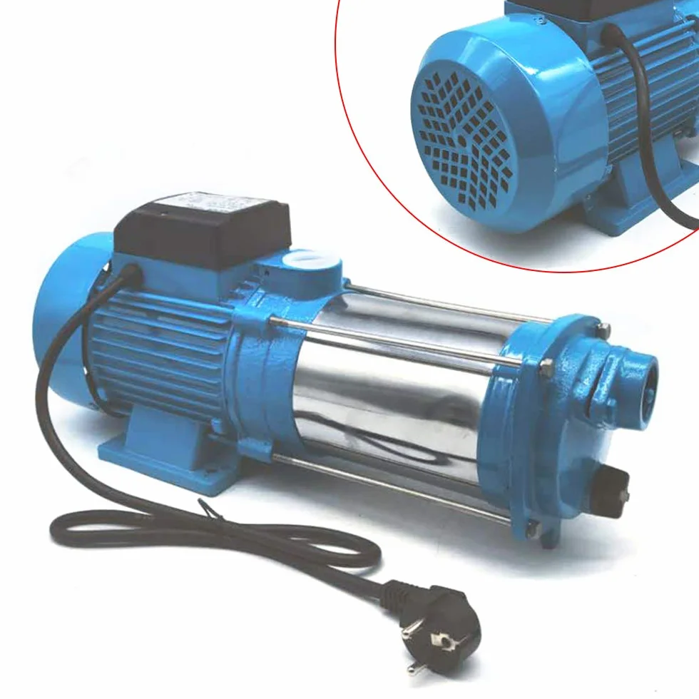 Bomba centrífuga Wulimasun, 10 bar 1" avanzada de acero inoxidable, 4000L/H, 2200 vatios, para granjas y estanques