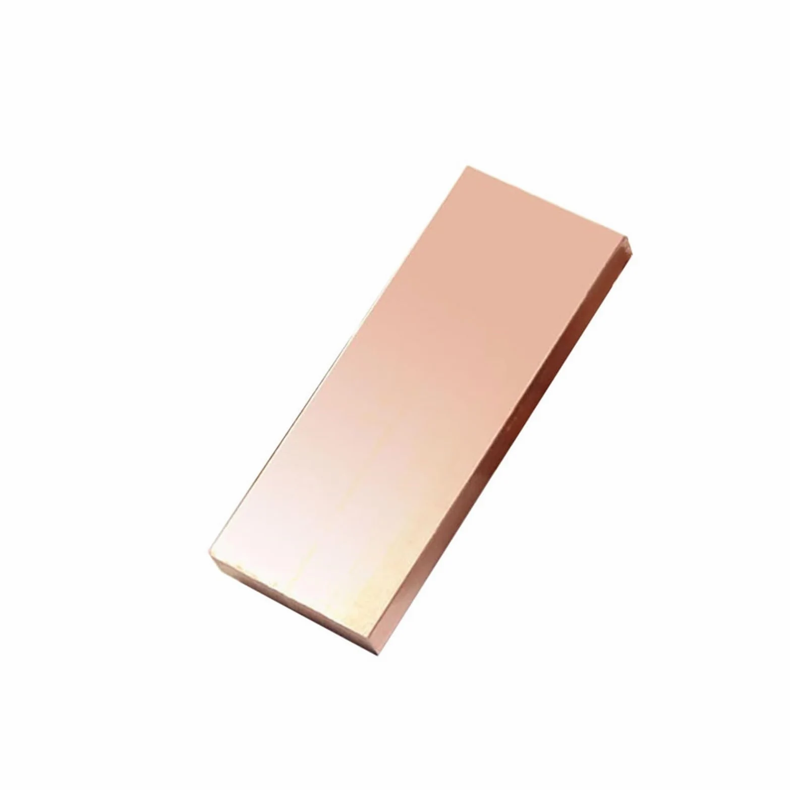 Barra redonda de cobre, material sólido para manualidades, hoja rectangular para varios proyectos de bricolaje