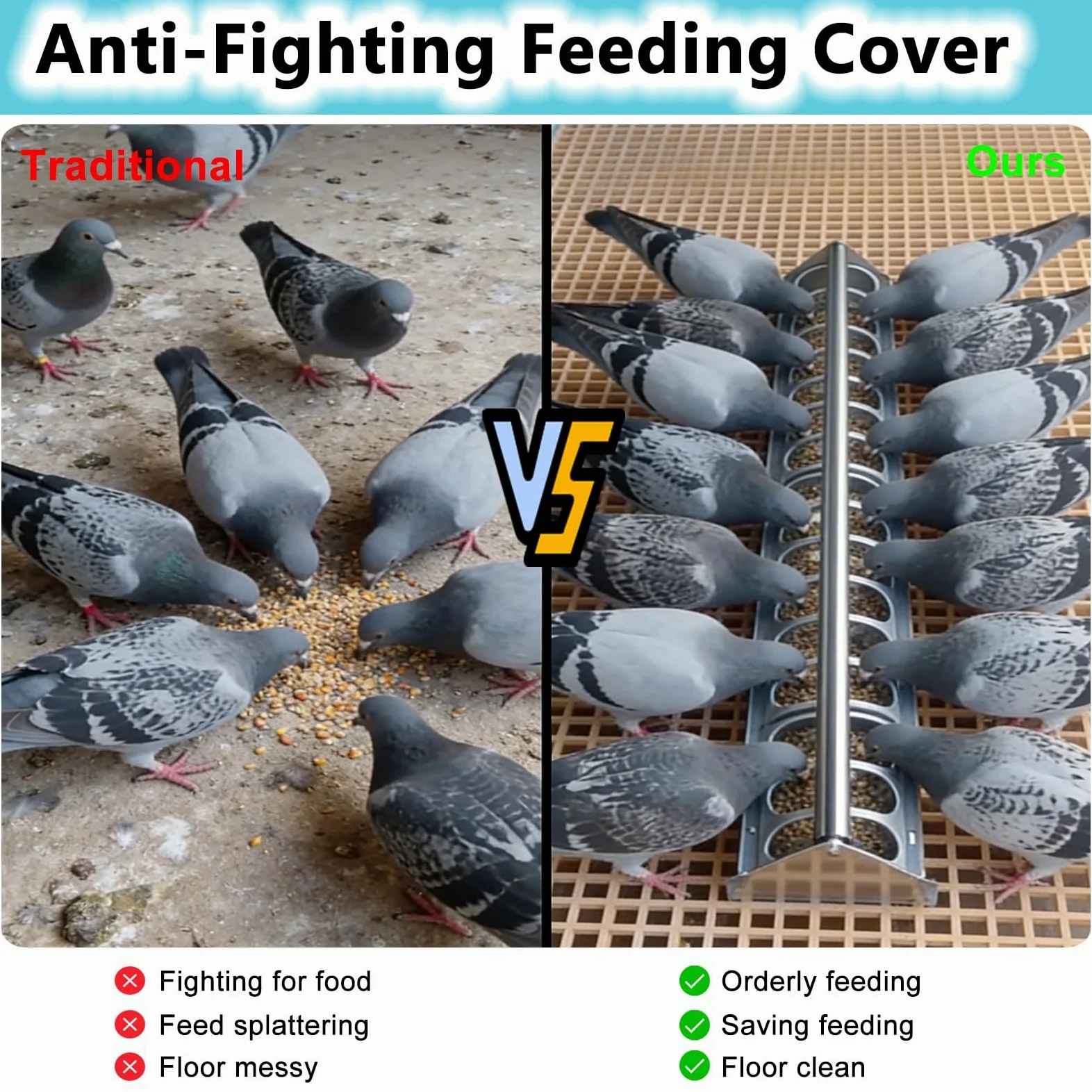 Comedero para pájaros, contenedor de alimentación de 4 a 28 ranuras para pollo, pato, aves de corral, dispensador de alimentos de granja sin ensuciar