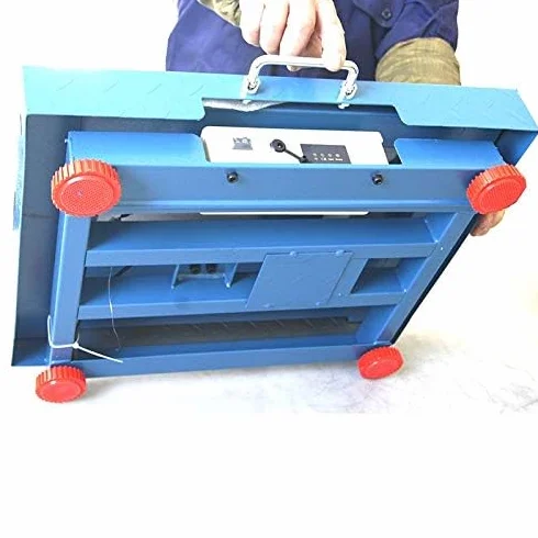 KATSU Balanza Industrial de Plataforma 300kg Electrónica Recargable Báscula Postal Digital con LED Pantalla y 42 x 52cm Plataforma de Acero a Prueba de Herrumbre para Envío de Paquetes Almacén