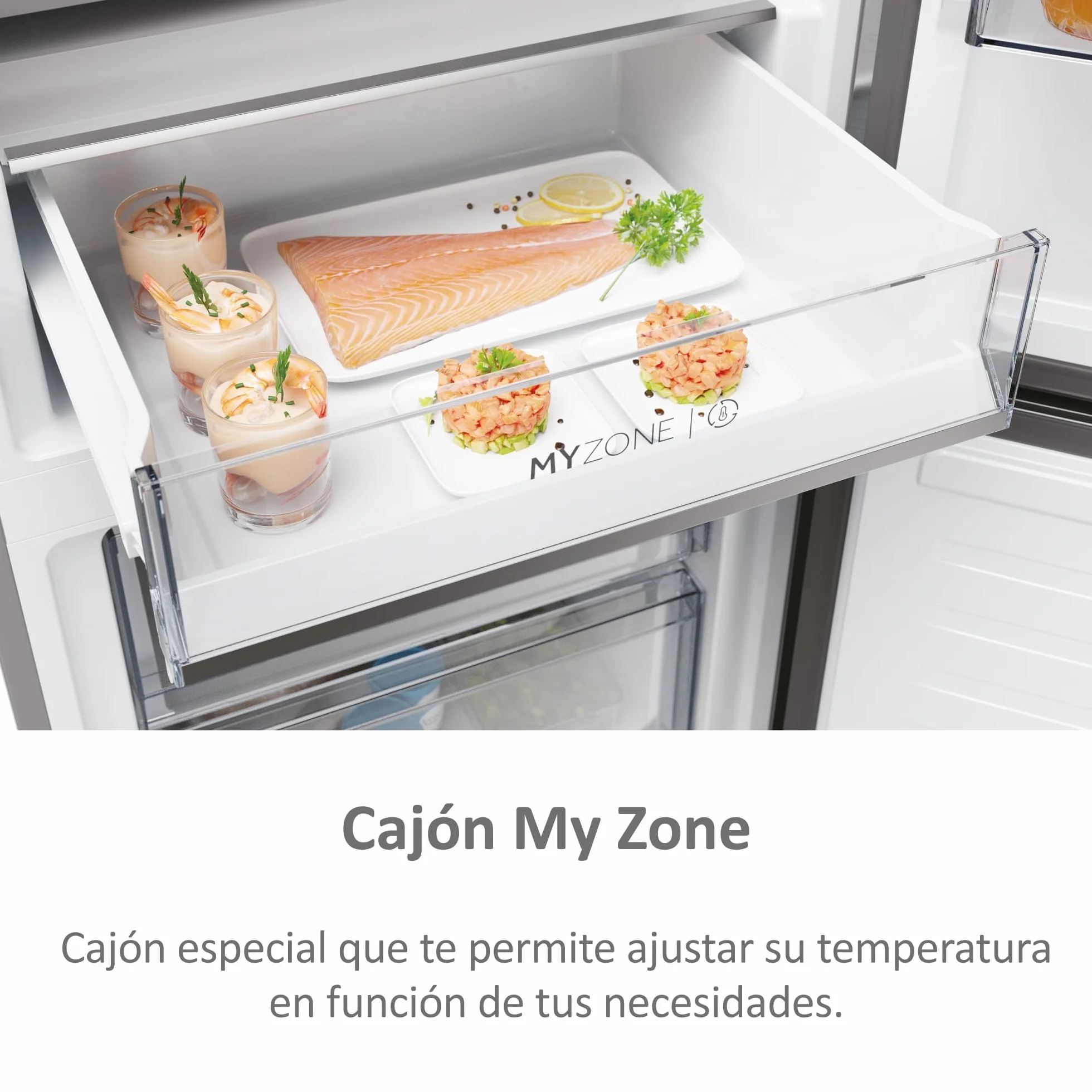 Haier Frigorífico Combi 2D 60 Series 5 Pro HDPW5618CNPK 352L Total No Frost Motor Inverter Inox