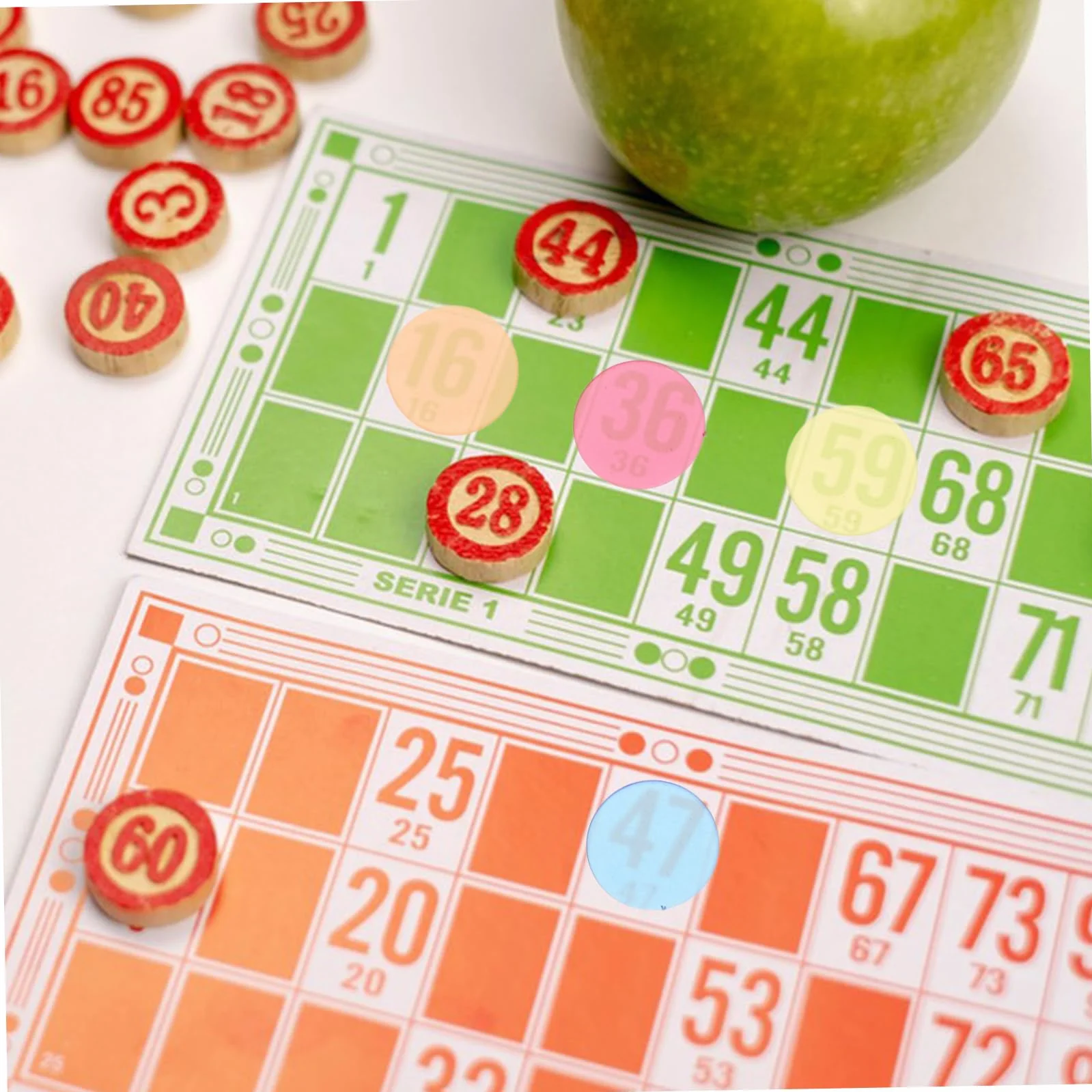 Fichas Transparentes de 19mm para Bingo y Juegos Educativos, 100 Piezas de Plástico Abs