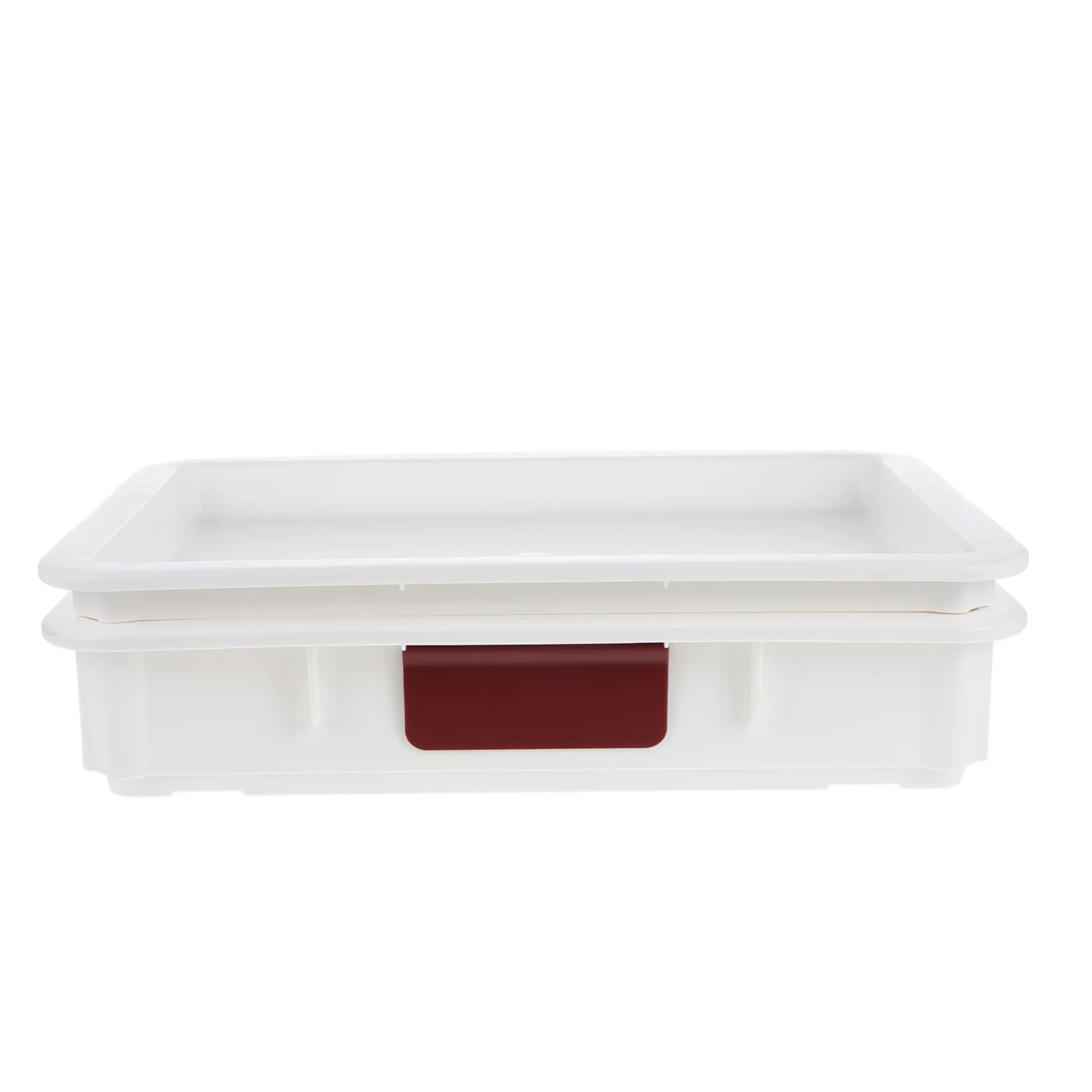 Mikikit Caja De Almacenamiento Soporte Para Masa De Pizza Contenedor De Almacenamiento De Alimentos Bandeja a Prueba De Pizza Encargado Del Tocino Producir El Plastico