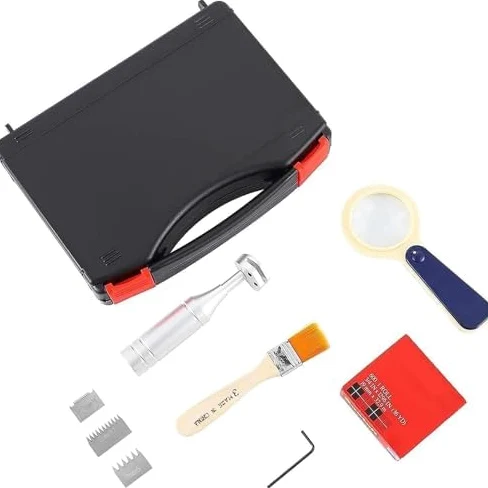 Kit de comprobador de adherencia, cuchillas de precisión para pruebas de revestimientos precisos, herramienta esencial para evaluación de adherencia de película de pintura en laboratorios