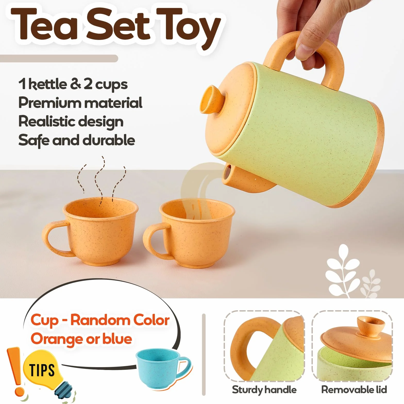 HYAKIDS Juego de Cocina para Niños, Ollas y Sartenes, Utensilios de Chef 3-5 Años