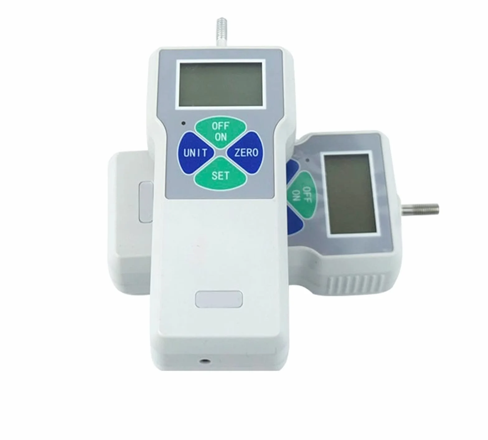 Medidor de fuerza digital, 200N Force Tester Gauge Meter Medidor de fuerza digital Cuatro unidades Lb, N, Kg, Portable Pull Push Force Gauge Instrumento de medición Dinamómetro(SF-20)