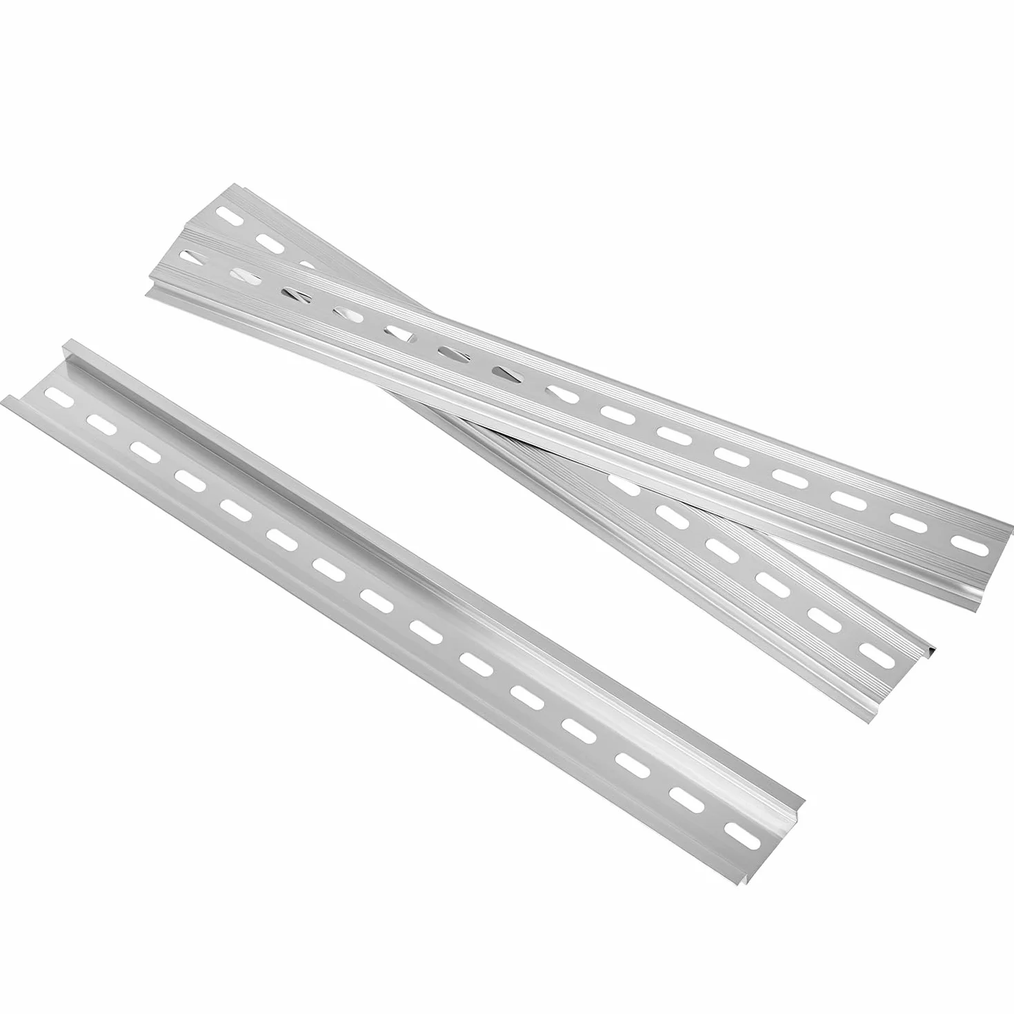 QWORK 3 Piezas Riel Din 35 mm 7.5 mm 300 mm Carril De Montaje