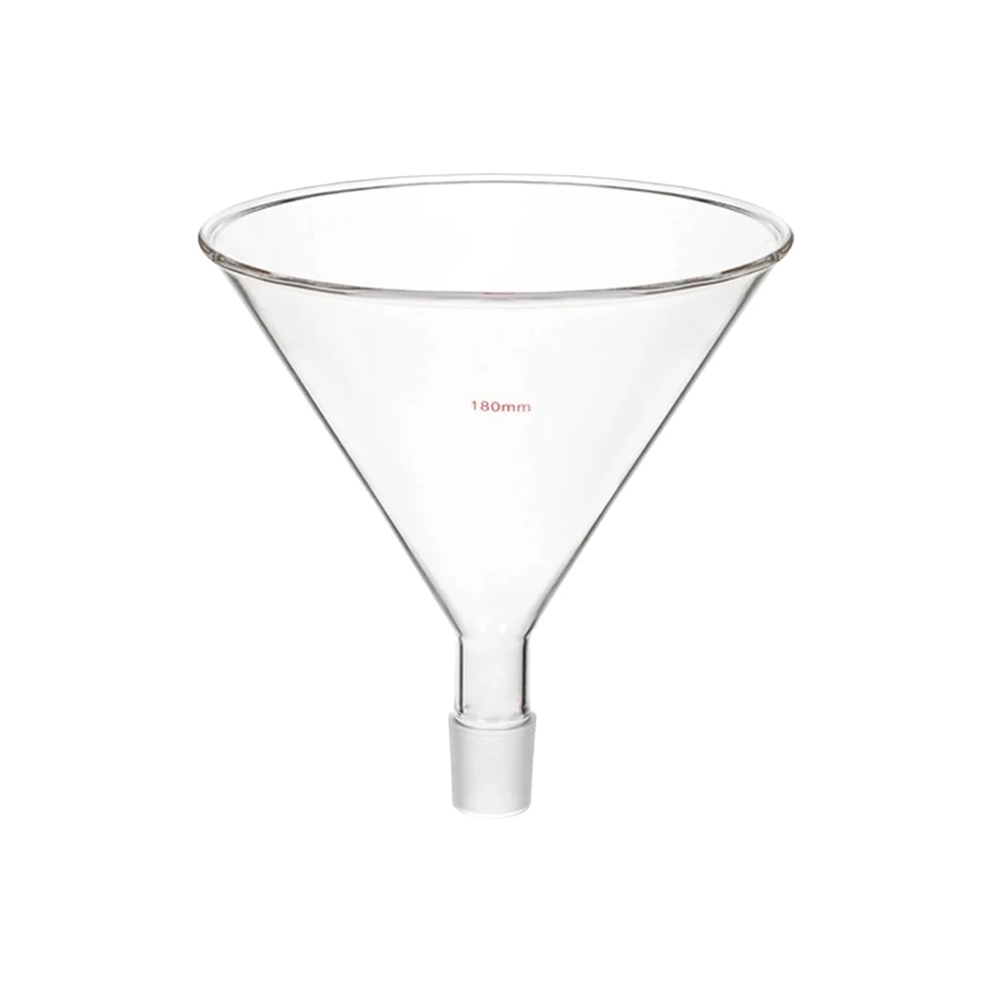 Embudo Filtración 60 Grados Vidrio Borosilicato Junta Esmerilada-180mm 34/35#