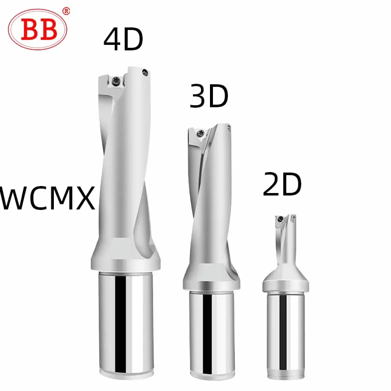 Broca Torno de Taladro indexable WC 2D 3D 4D WCMT Inserto de carburo Aluminio Acero C25-D20.5-WC03