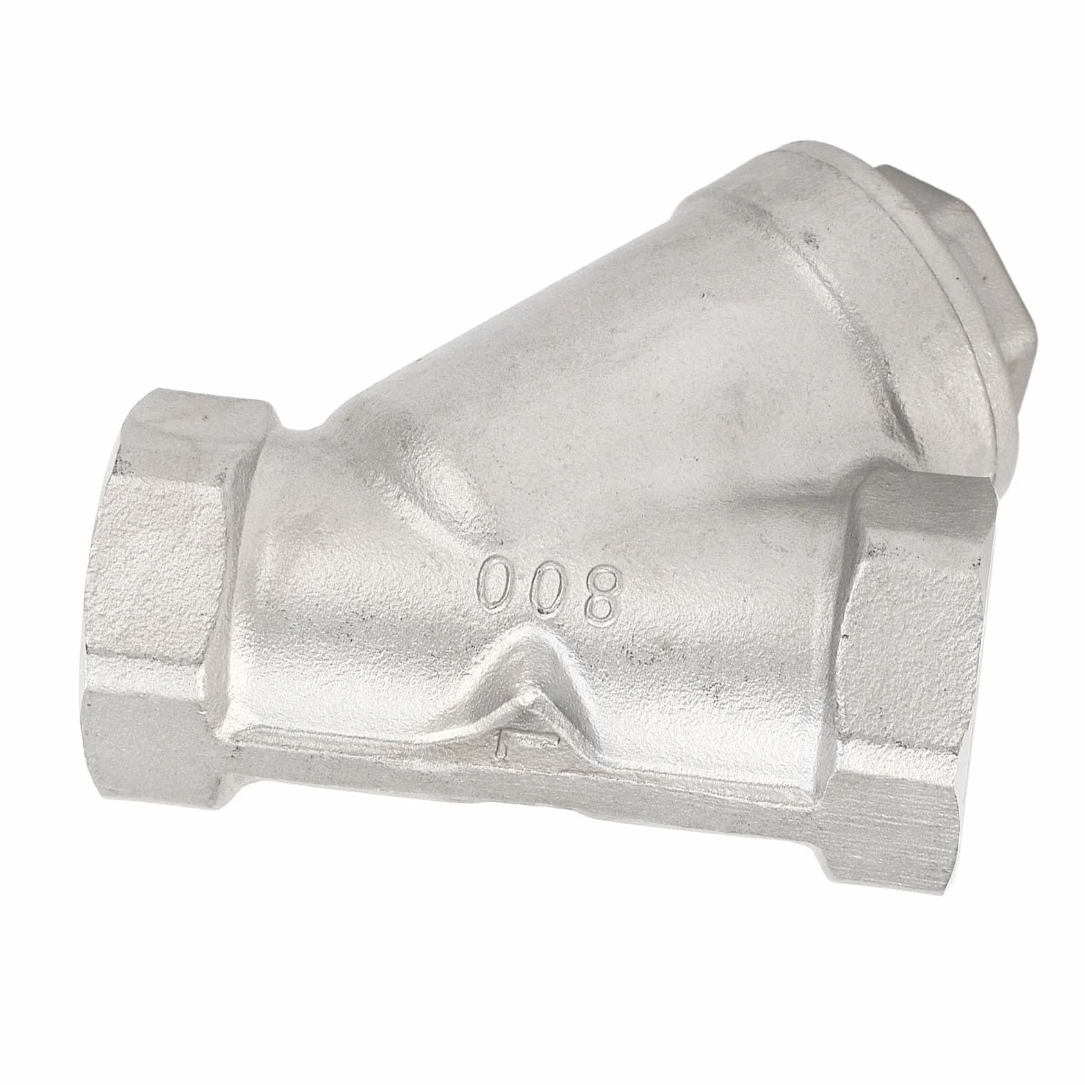 Filtro tipo Y Tubo de filtro de acero inoxidable DN25 de 1 pulgada para agua, aceite, gas