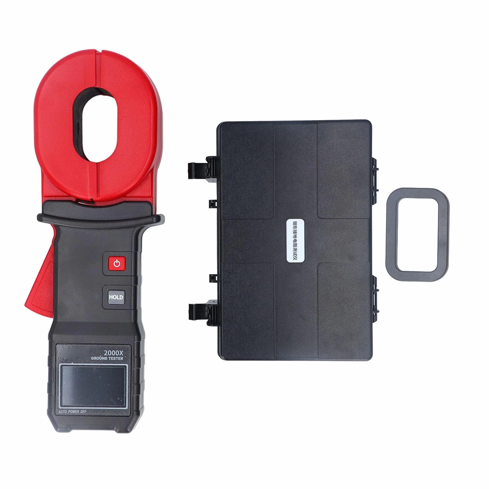 Medidor de tierra digital Medidor de alta precisión Pantalla LCD LCD Auto Rango de tierra Tester Earth Tester 0.01 500Ω Para ingenieros eléctricos Mantenimiento industrial