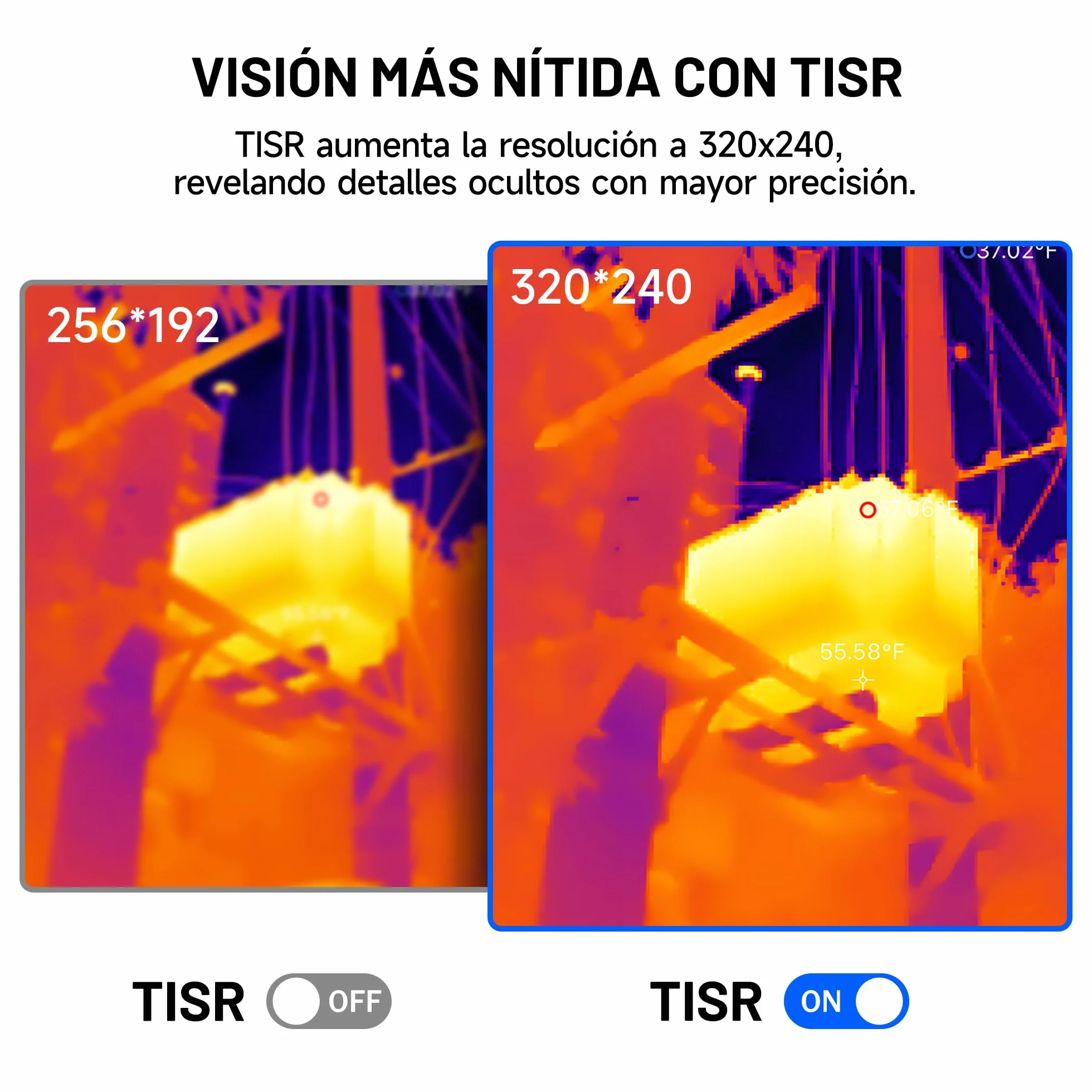 TOPDON TC004 Camara Termica, 320x240 TISR alta Resolución, Cámara Termográfica Infrarroja Profesional con Análisis de PC y Grabación de Video, 16GB Tarjeta Micro SD, Duración de Batería de 12 Horas