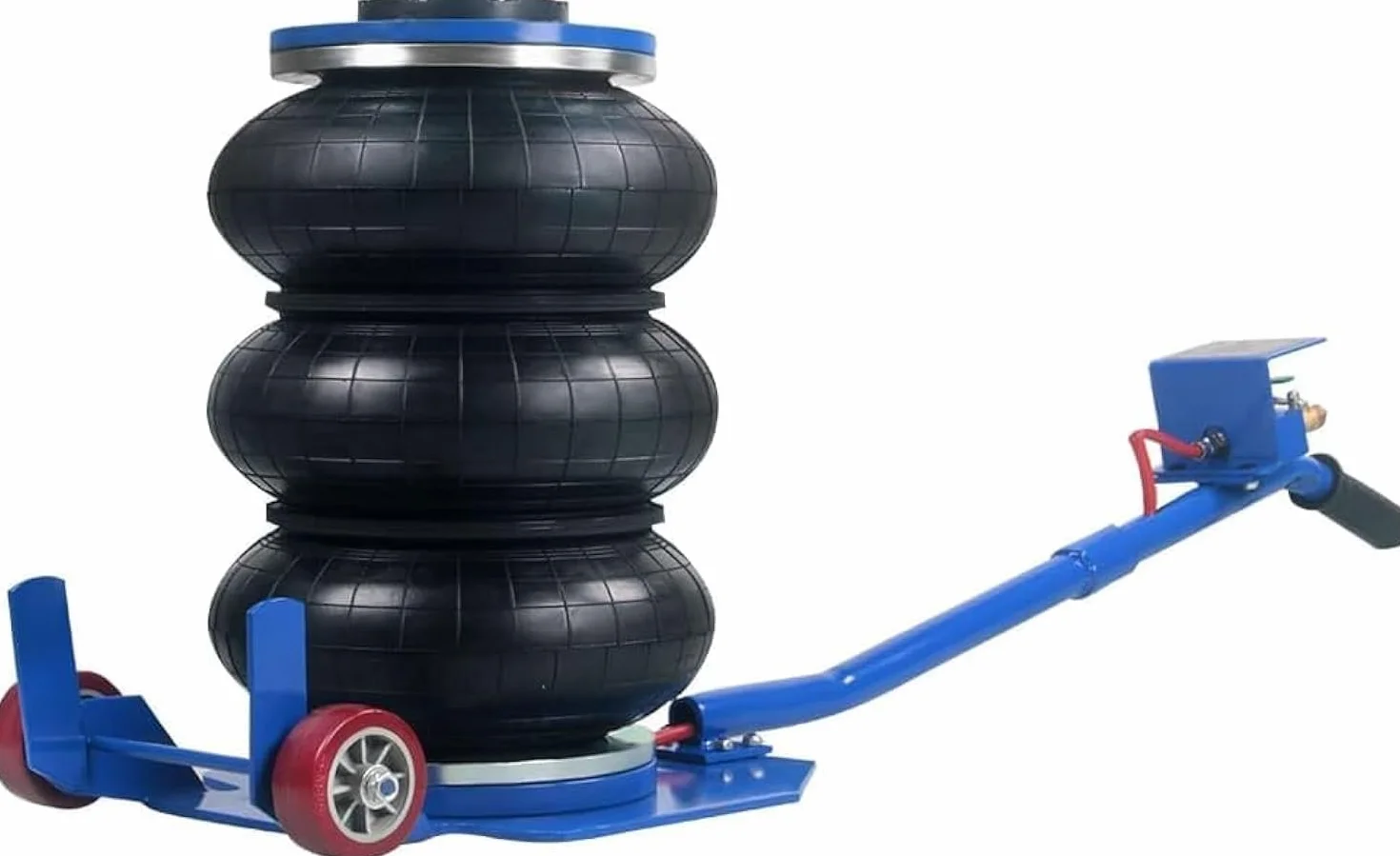 Anbull Gato Neumático Carga de 3 T,Gato neumático de Aire para Coche Automóvil Altura de Elevación de 450mm airbag Grueso Mejorado